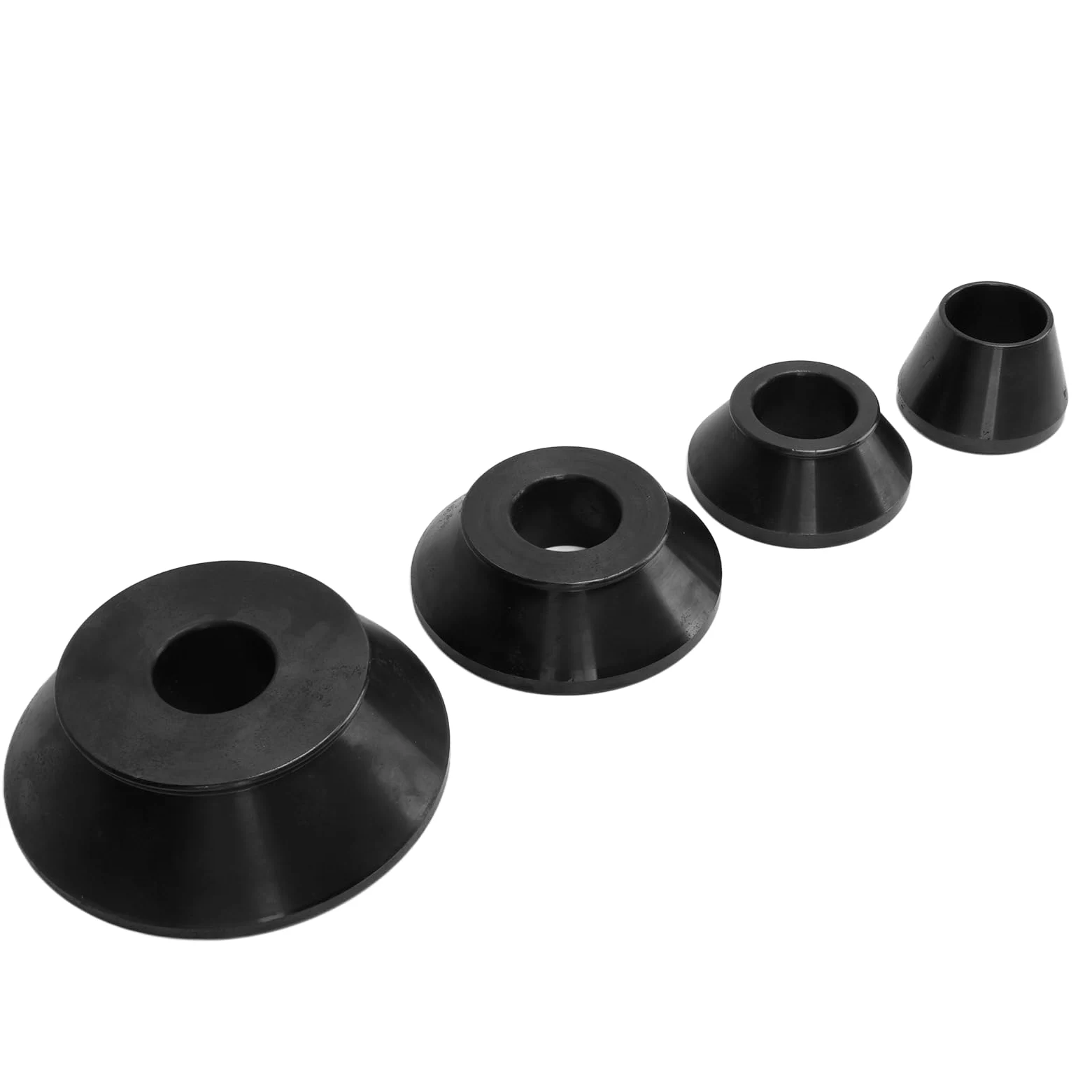 Jiawu Cono Equilibrador de Ruedas, Diámetro del Eje de 36 Mm, Acero Al Carbono, 4 Tamaños, Cono Equilibrador de Neumáticos, Adaptador de de Ruedas con Reemplazo Directo para Automóvil, Camión, SUV