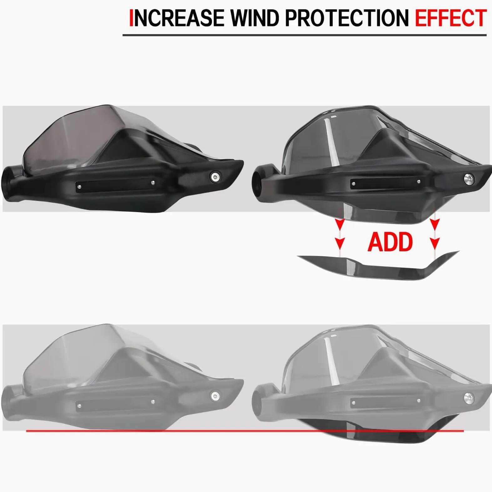 Protectores Mano Moto para CFMOTO para 650MT Motosierra Guantes Protección Manillar Varilla Protector Manillar | Big yellow gray