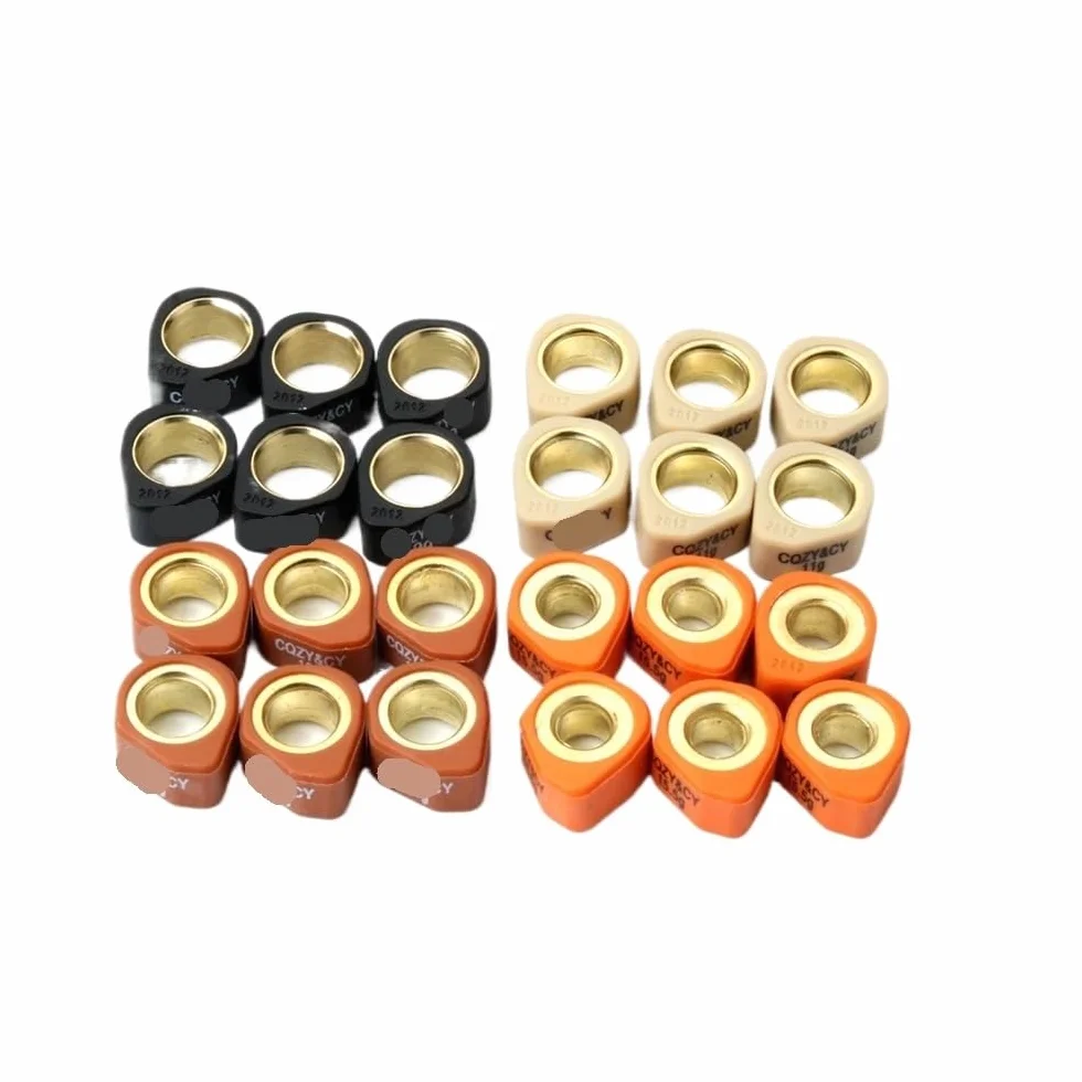 Juego de 6 Rodillos de competición/Pesas de variador (20 x 12 mm, 9 g, 11 g, 13 g y 16 g) for MBK Doodo Flame RFX 125 Skyliner Thunder (125 CC y 150 CC)(20x12mm 11g)