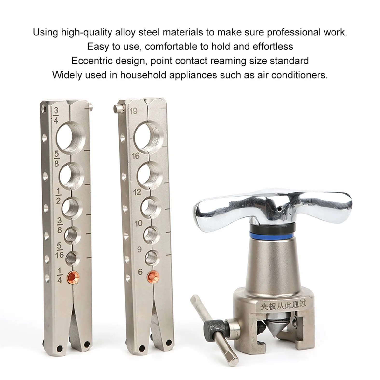 FTVOGUE Herramienta de Abocardado Expansor de Tubos, Juego de 5 uds., Kit de Abocardado de Tubos de Acero de Aleación para Mantenimiento de Refrigeradores de Aire Acondicionado
