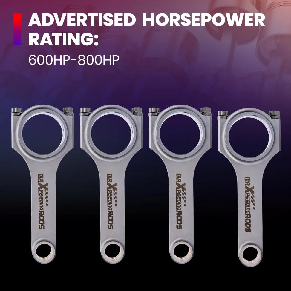 maXpeedingrods 4 bielas para Suzuki Swift GTi 1300 G13b H Beam Connecting Rod Conrod ARP 2000