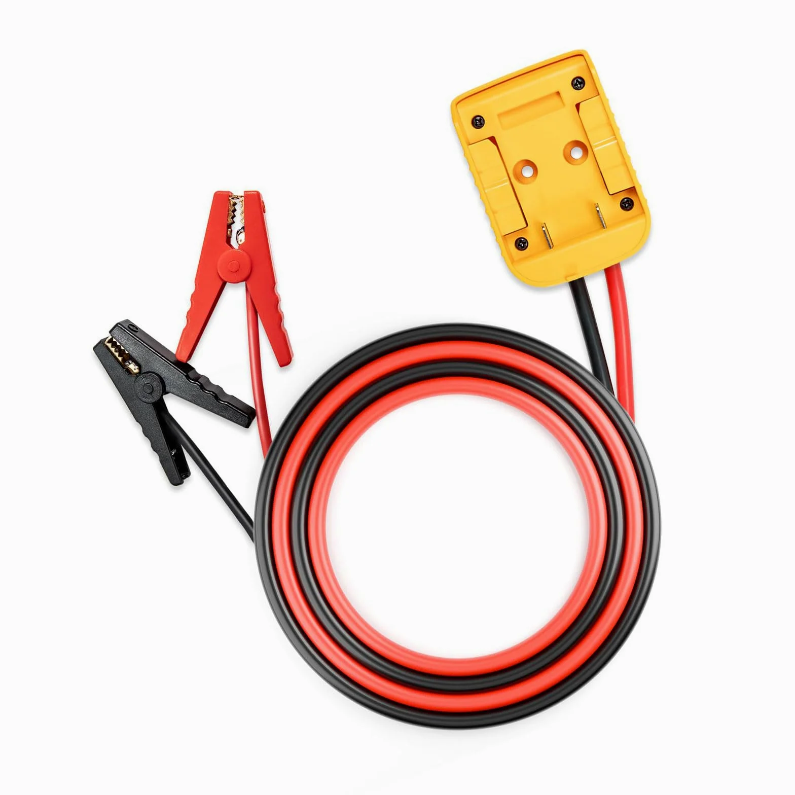 Abrazadera para cable de arranque de batería de automóvil, cable de 8 AWG para necesidades de viaje de 12 V con empuñaduras aisladas rojas y negras y clips aislados para recogida de almacenamiento en