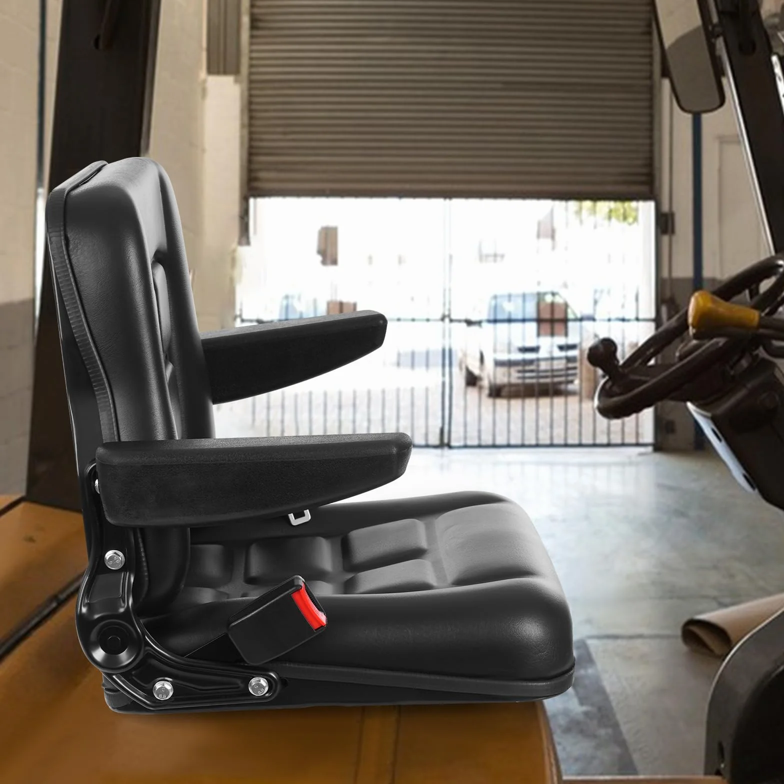 Asiento universal para tractor, asiento elevador para mayor comodidad y estabilidad en vehículos como UTVs y ATV con asiento y respaldo ajustables