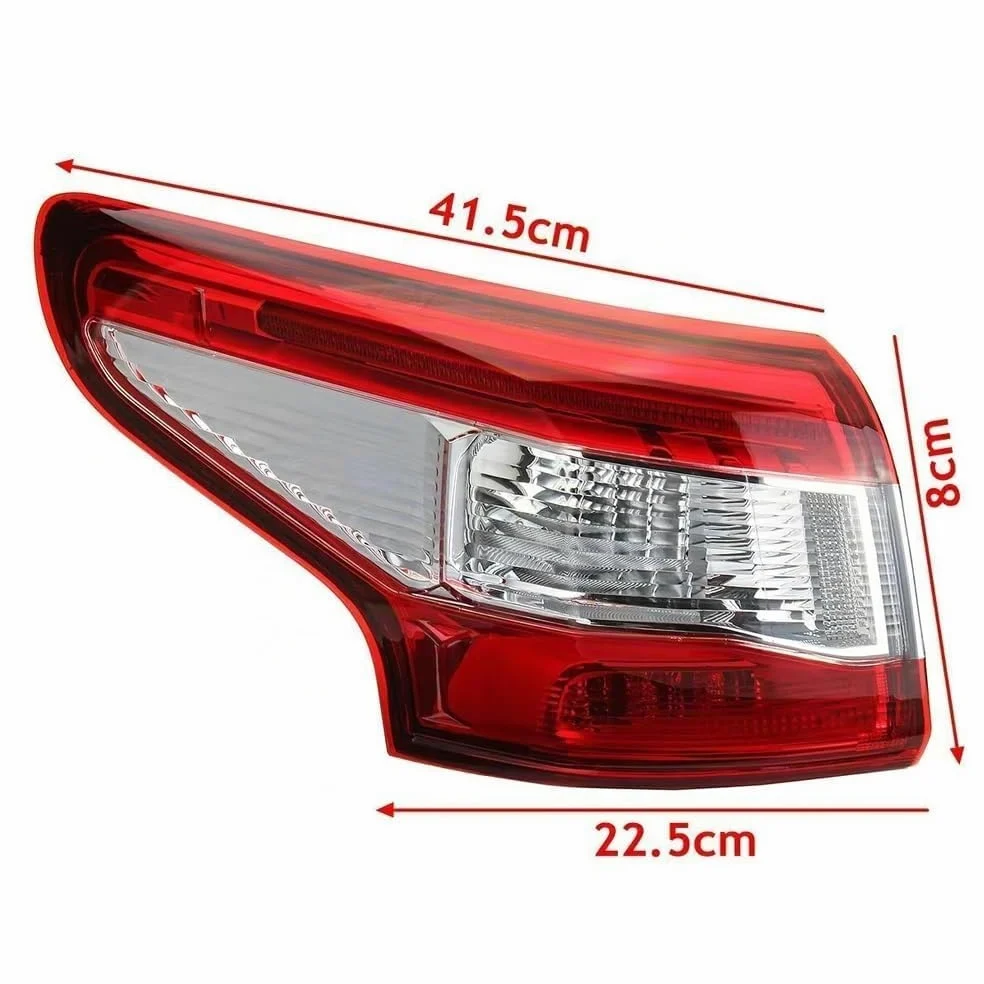 Pilotos Traseros Remolque Para Nissan Para Qashqai MK2 J11 2014 2015 2016 Luz Trasera Coche Lámpara Freno Con Lámpara Trasera Izquierda/derecha Luces Traseras(Outside-right)