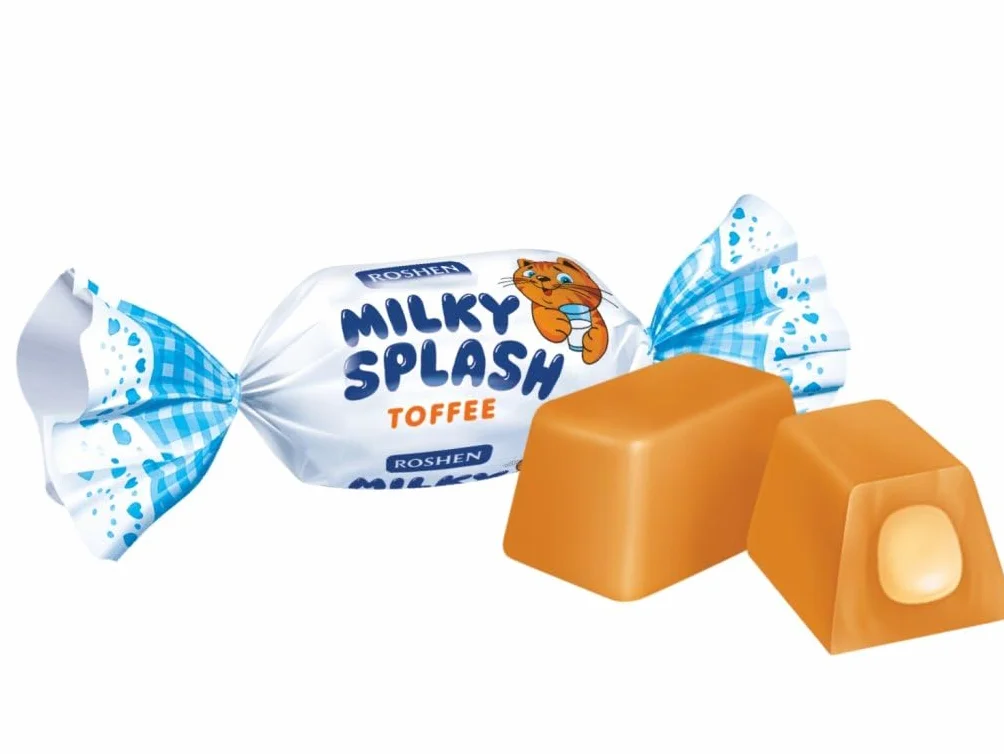 Roshen Milky splash caramelo de leche soft toffee 1kg