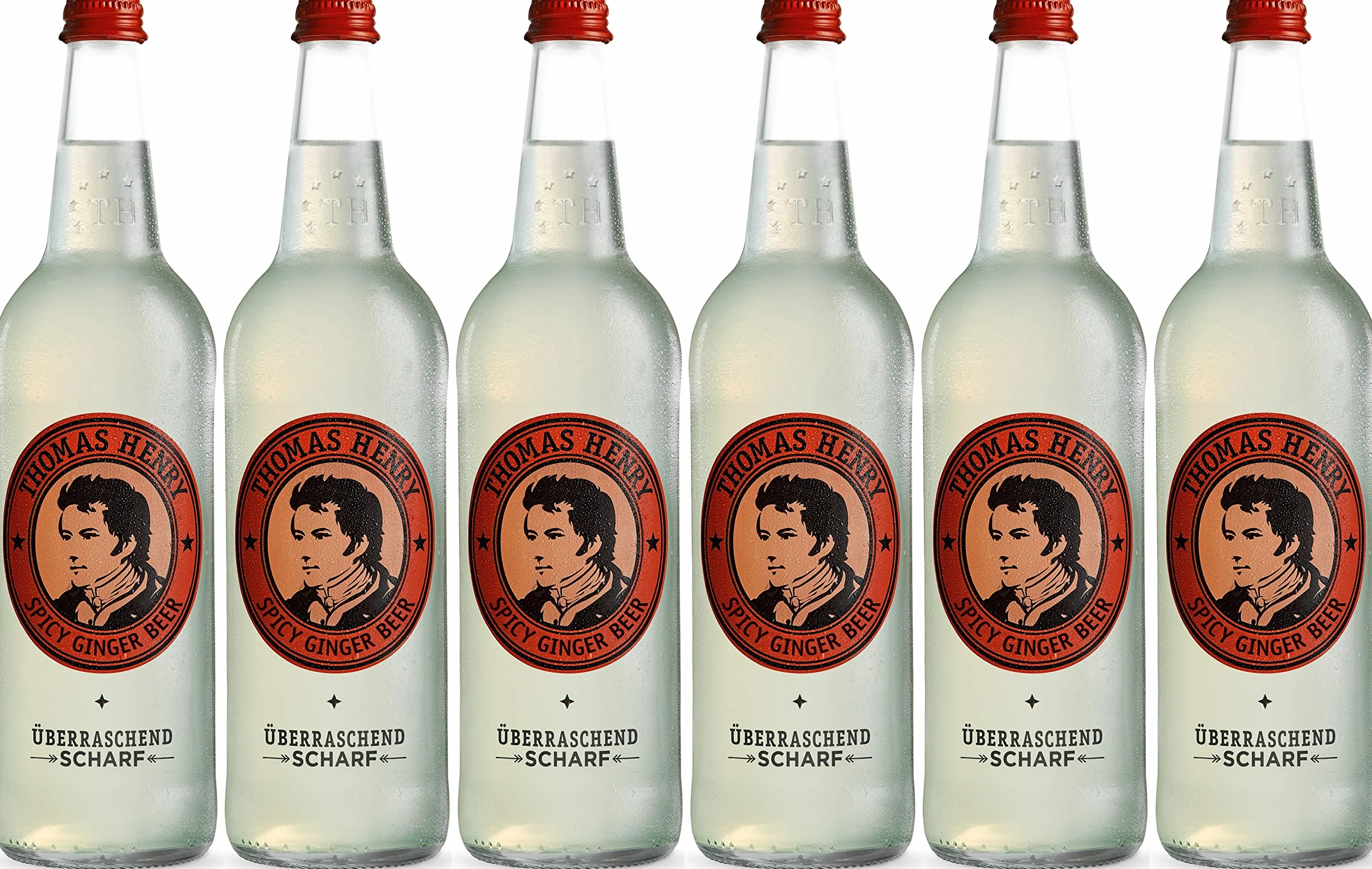 Thomas Henry Spicy Ginger Beer 6 x 0.75 l Cristal MW Zestaw Limonad