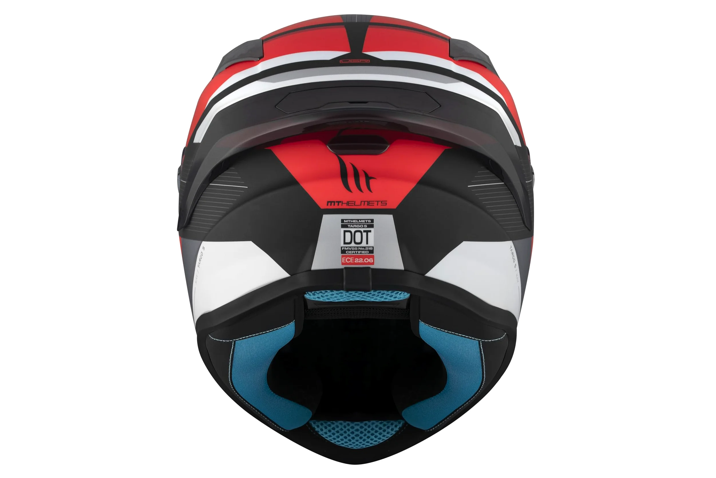 MT HELMETS Targo S – Casco Moto Integral con Visor Solar Full Vision, Pantalla Compatible con Pinlock, Interior Lavable y Cierre Micrométrico | Calota HIRP | Homologado ECE 22.06 & DOT