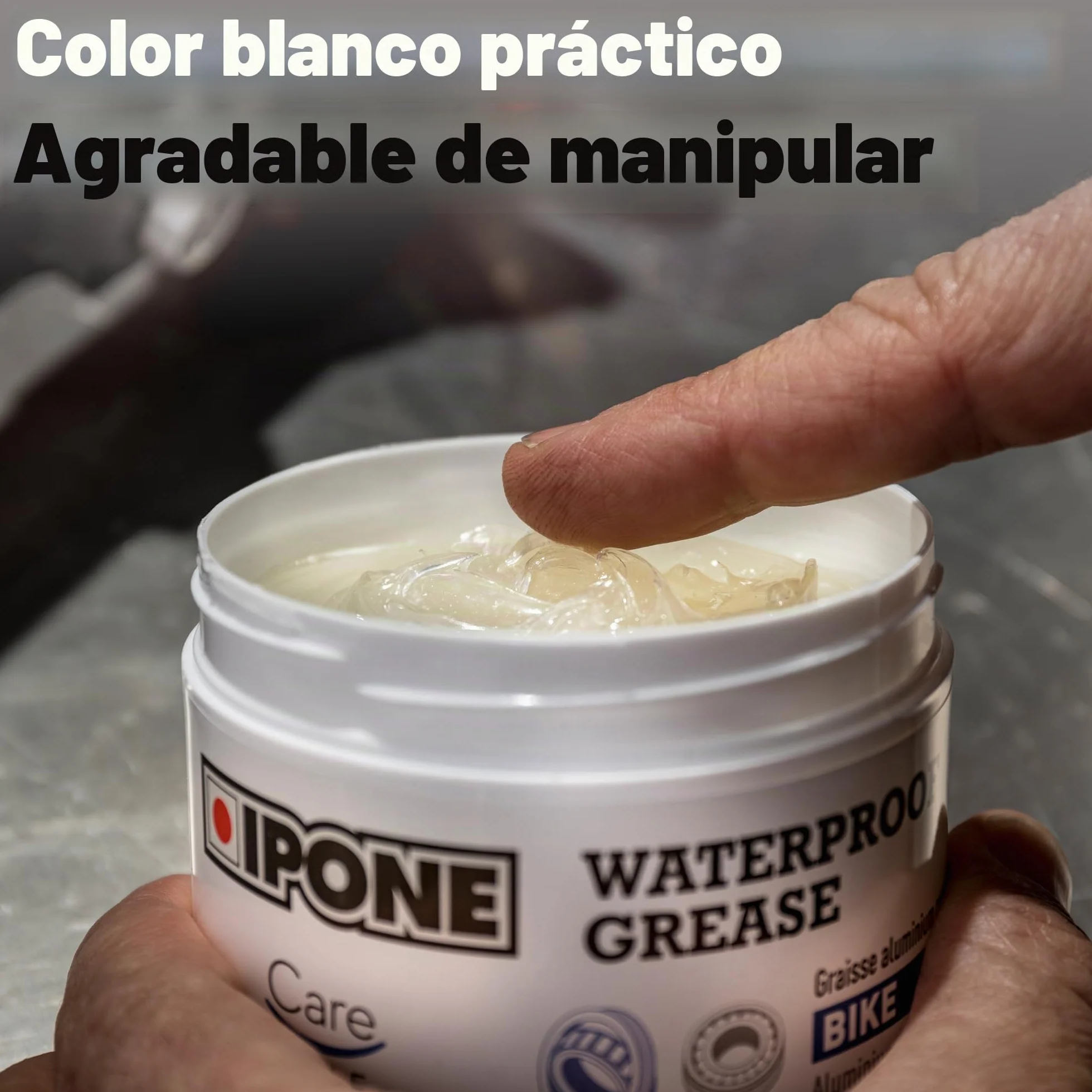 IPONE - Grasa Mecánica Moto - Waterproof Grease - Resistente al Agua - Anti-Desgaste - 200g