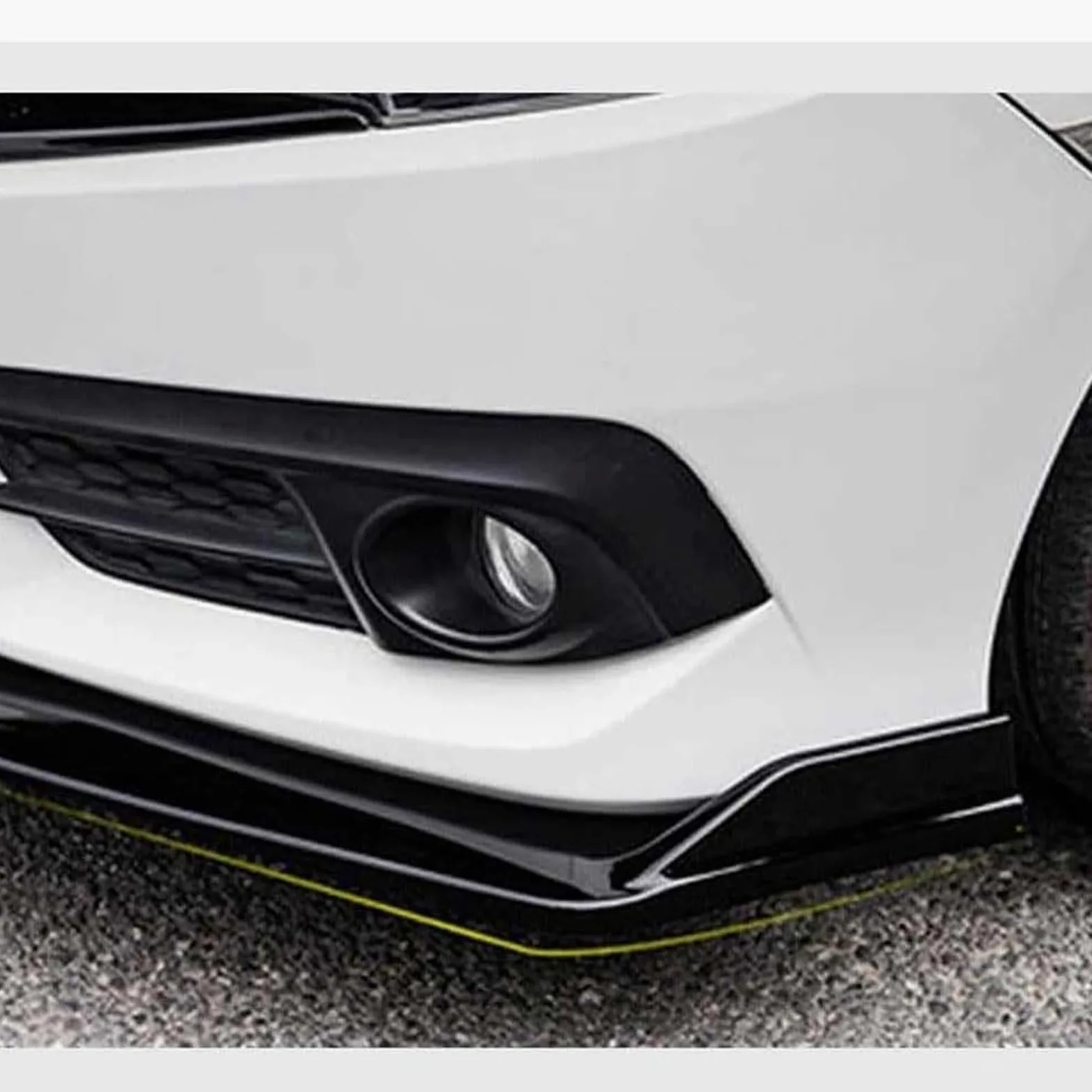 para Lexus IS250 2005-2026, Alerón Delantero Coche Parachoques Delantero Lip Difusor Labio Parachoques Delantero Accesorios,B/Carbon Fiber Black