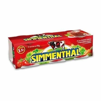 Simmenthal Carne curada en gelatina 9x90g