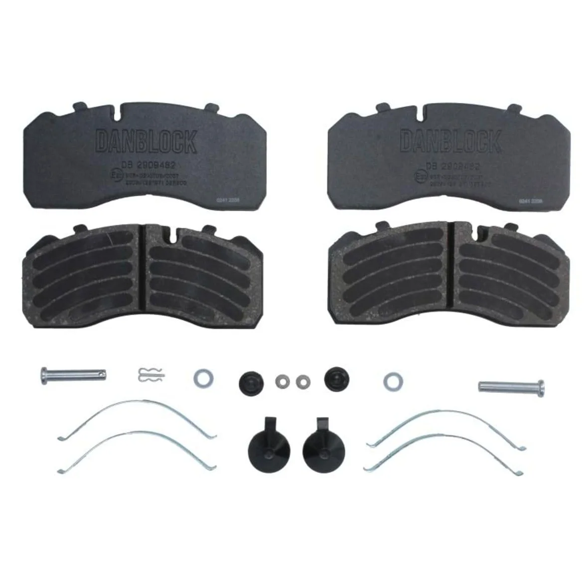 DANBLOCK Juego de pastillas de freno para Coche Delantero DB 2909482 Juego de pastillas de freno Compatible con MERCEDES-BENZ ATEGO 3 ATEGO ATEGO 2 TOURINO O 510, IVECO EuroCargo I-III