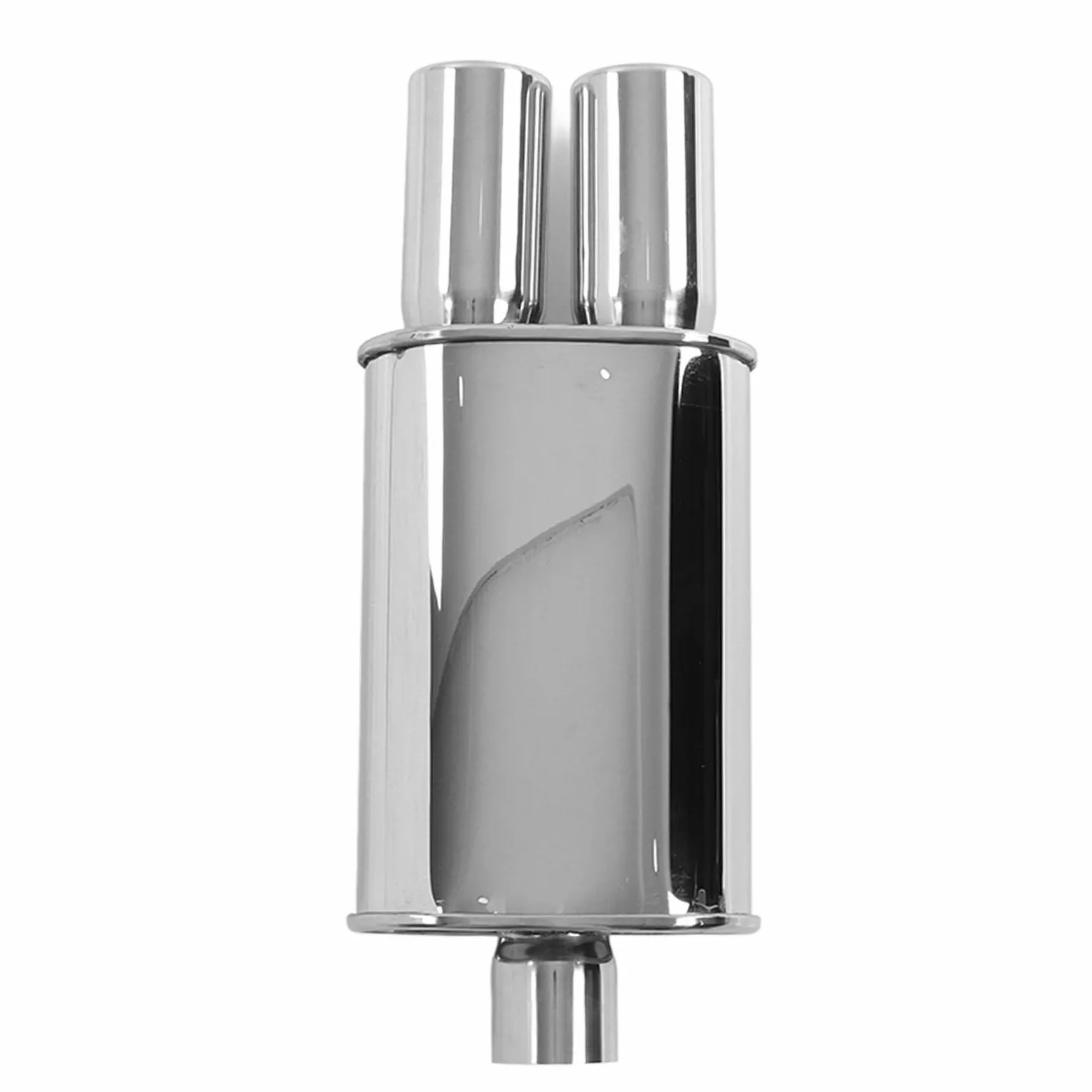 Tubo De Escape Doble 63mm Entrada 2 Salidas Acero Inoxidable Universal Para Modificación De Vehículos Compatible Con Varios Modelos Silenciador De Alto Rendimiento