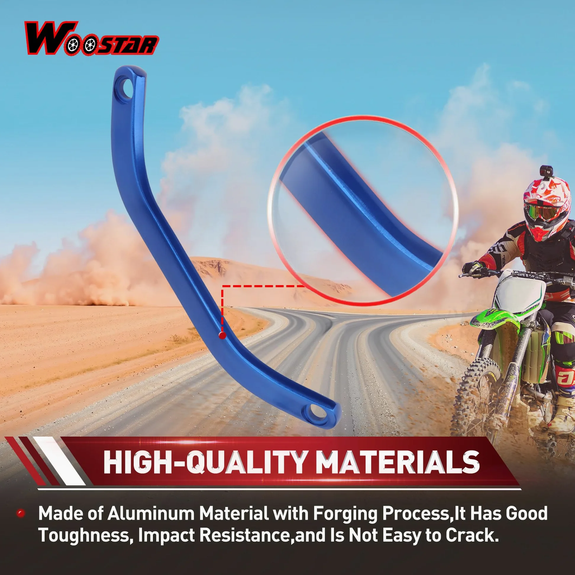 WOOSTAR Motocicleta Barra de Apoyo del Asiento Trasero Reemplazo para 2016-2018 SX SXF XC XCF 125-450 2017-2019 XCW EXC EXCF 125-500 Azul