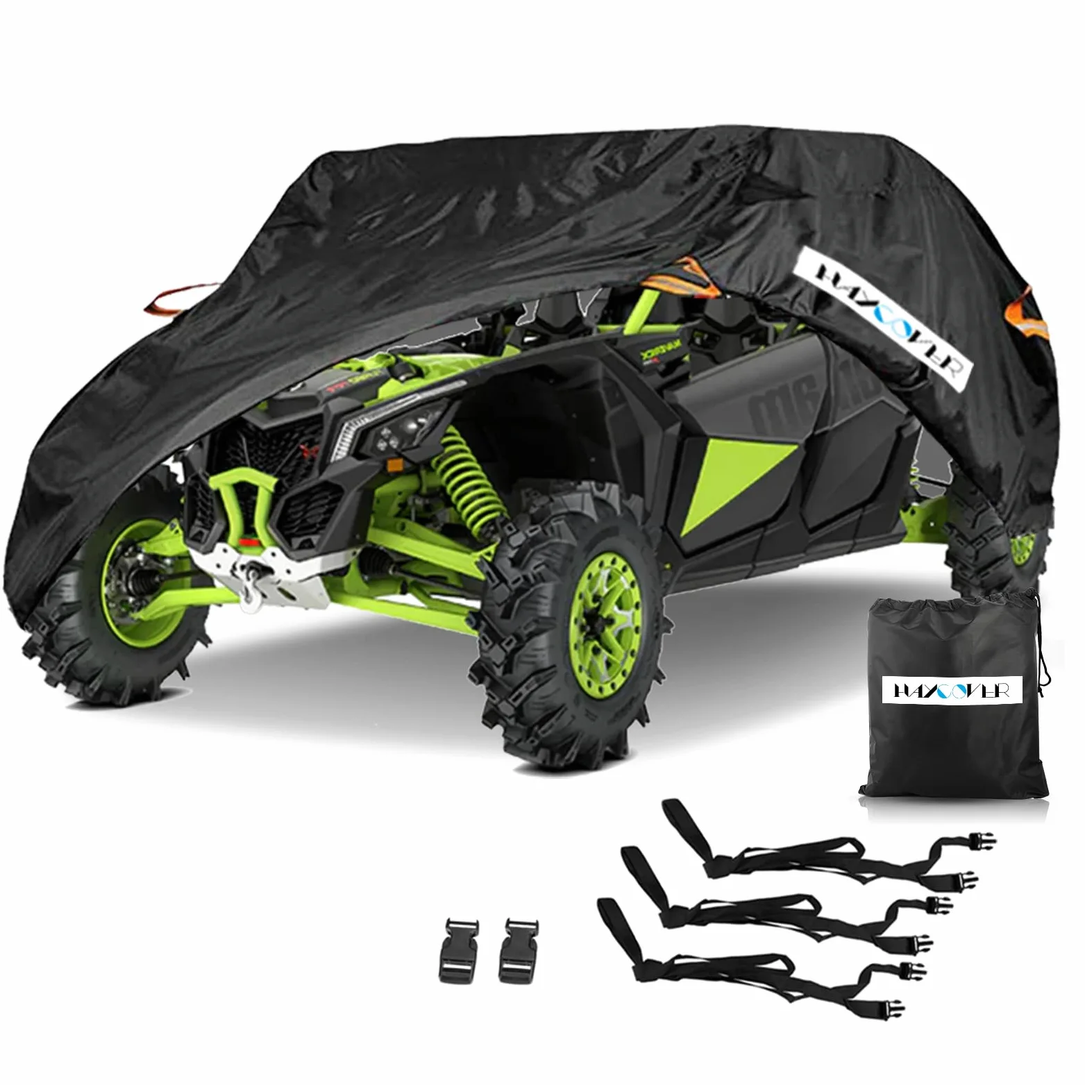 Funda Impermeable para UTV, Material de Tela Oxford Resistente al Agua para Polaris RZR Pro XP 4 Yamaha Can Am Maverick Arctic Cat Textron Off Road 4-6 Passenger