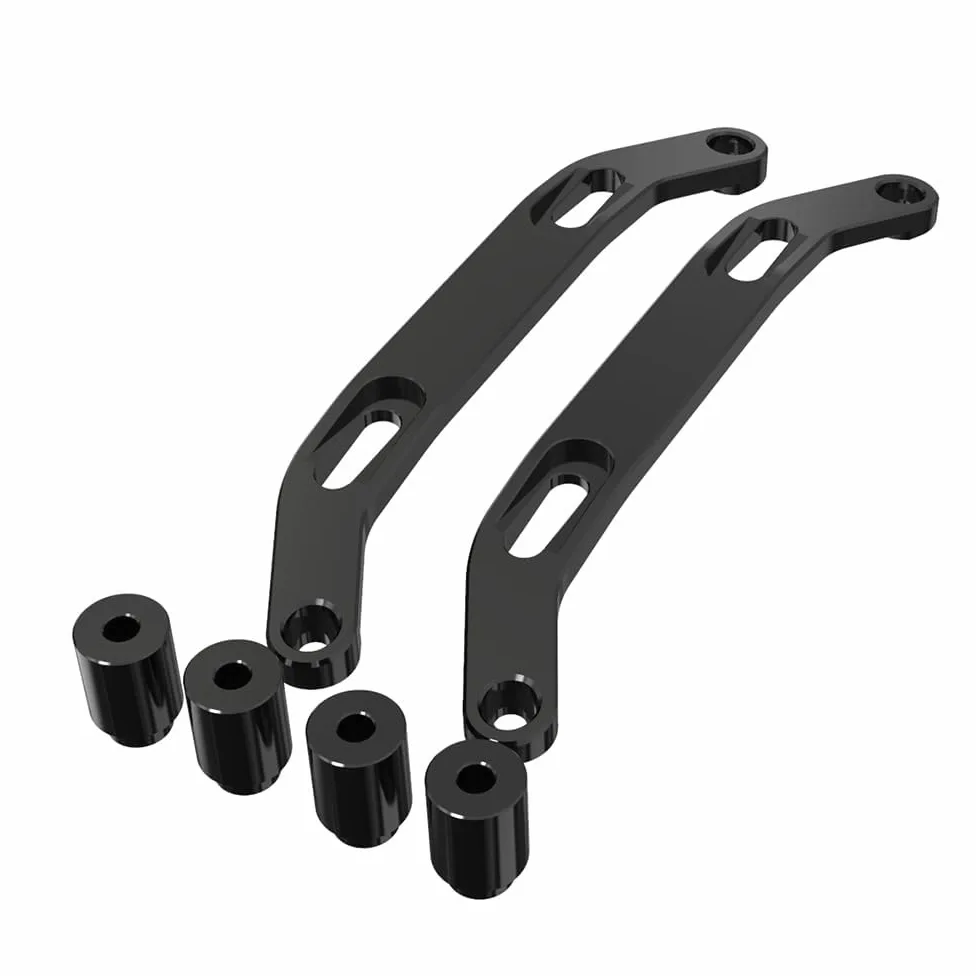 Manija del pasajero trasero de la motocicleta Mango Apoyabrazos Barra de apoyo para TENERE 700 WOLD RAID T7 XTZ 700 (negro)