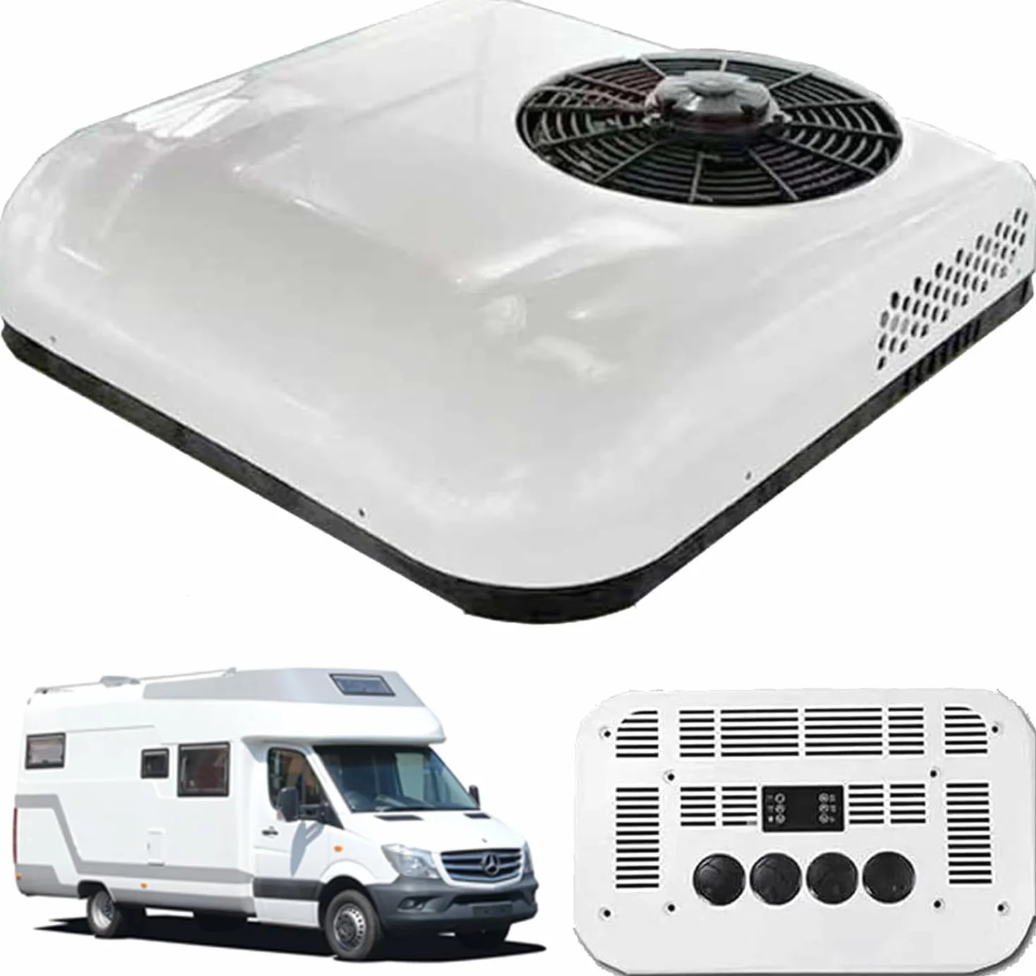 Aire acondicionado 24 V CC para caravanas, autocaravanas, compresor móvil