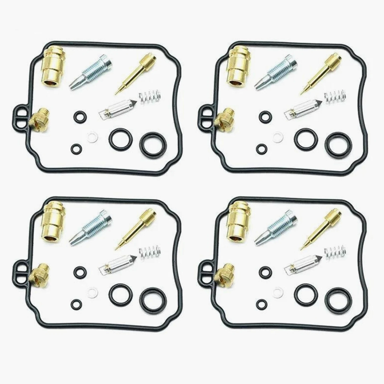 Kit Reparación Carburador Para YAMAHA XJ600N XJ600S XJ600 Diversion Regiones | Kit de reconstrucción de carburador de junta de motocicleta, 4 juegos 1996-2002(Color1)