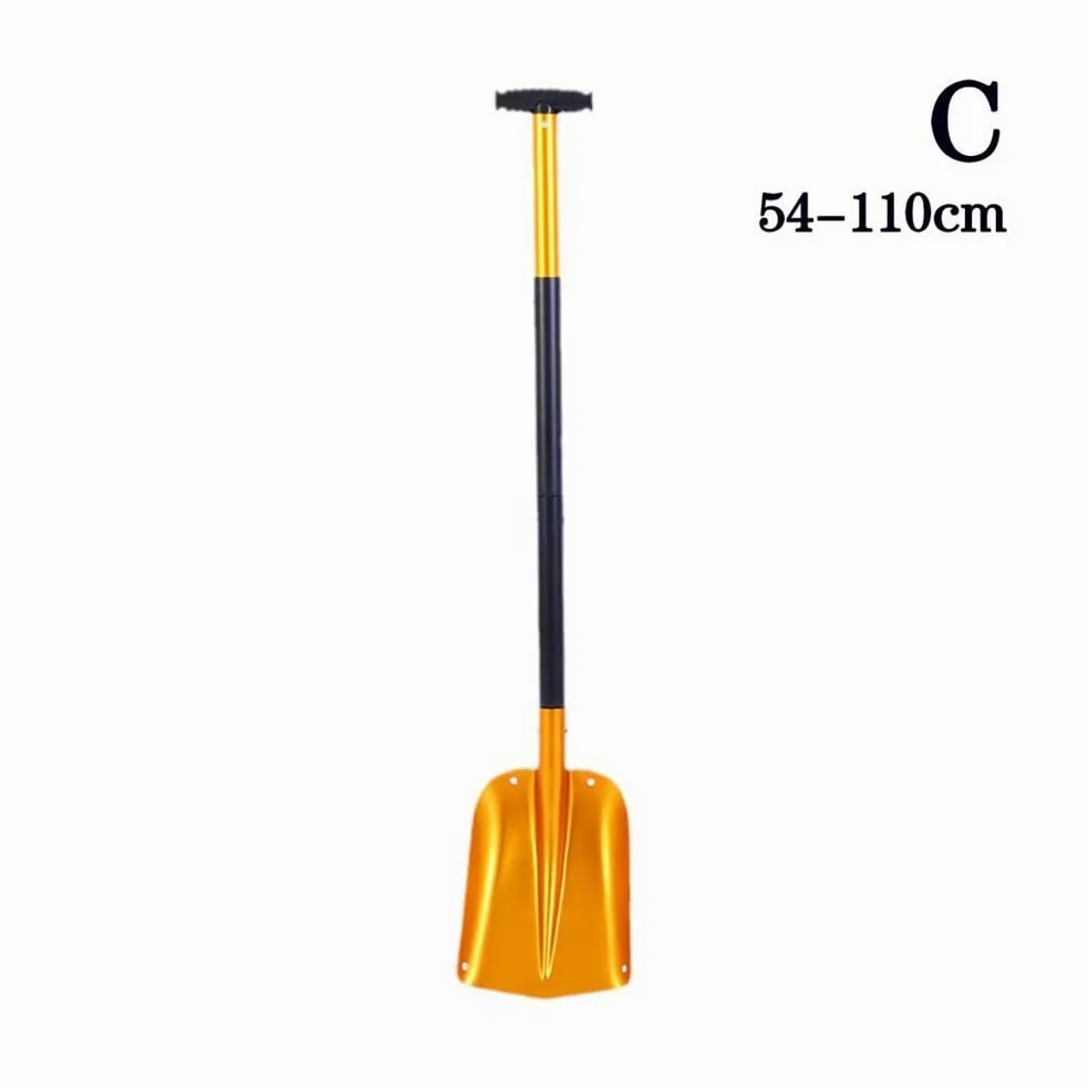 Rascador de hielo para coche Pala De Eliminación De Lodo Con Mango Extensible, Pala Plegable Portátil, Pala De Hielo Retráctil, Herramienta De Eliminación De Invierno Rascadores de hielo para coche(C)