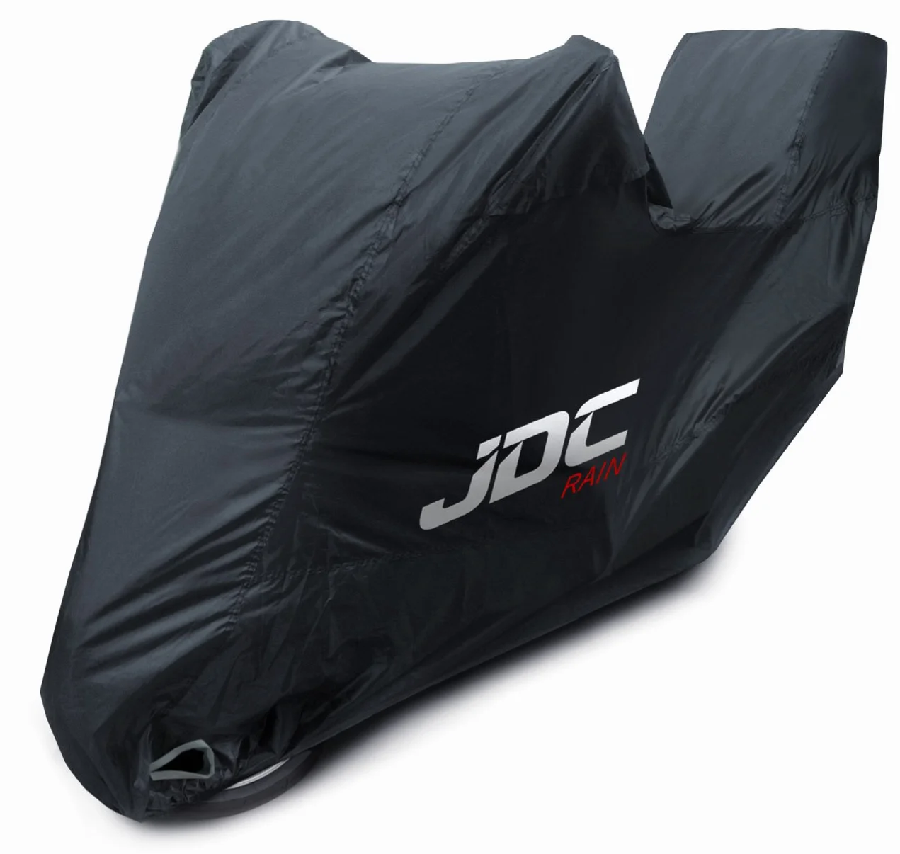 JDC Cubierta Impermeable De La Motocicleta - Negro - Rain - XL Tall Baúl