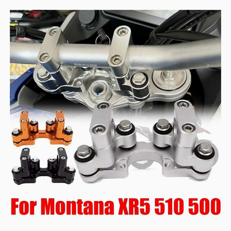 Elevadores Manillar Motocicleta para Macbor Montana XR5 XR 5 500 510 XR510 Accesorios Abrazadera de elevación del Manillar Base Montaje Barra Amortiguación Estabilizador
