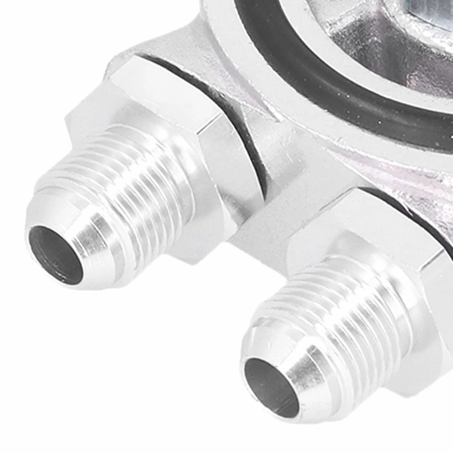 Kit de Enfriador de Aceite Universal, Adaptador de Termostato de Placa Sándwich, Filtro 3/4in 16-UNF AN10 M18x1.5mm