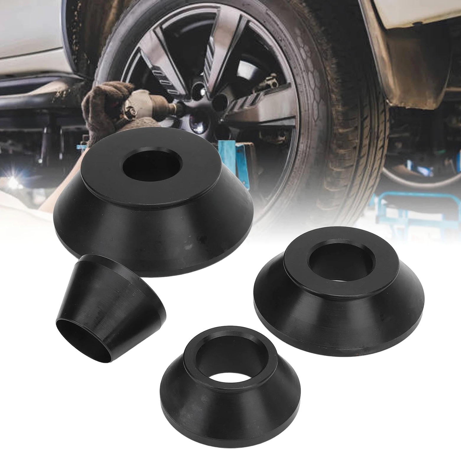 Ausla Cambiador de Neumáticos Manual Cono de Centrado Máquina Equilibradora de Metal Equilibrador de Neumáticos Eje de 38 Mm Cono de Equilibrio de Ruedas para SUV Camión Caravana con