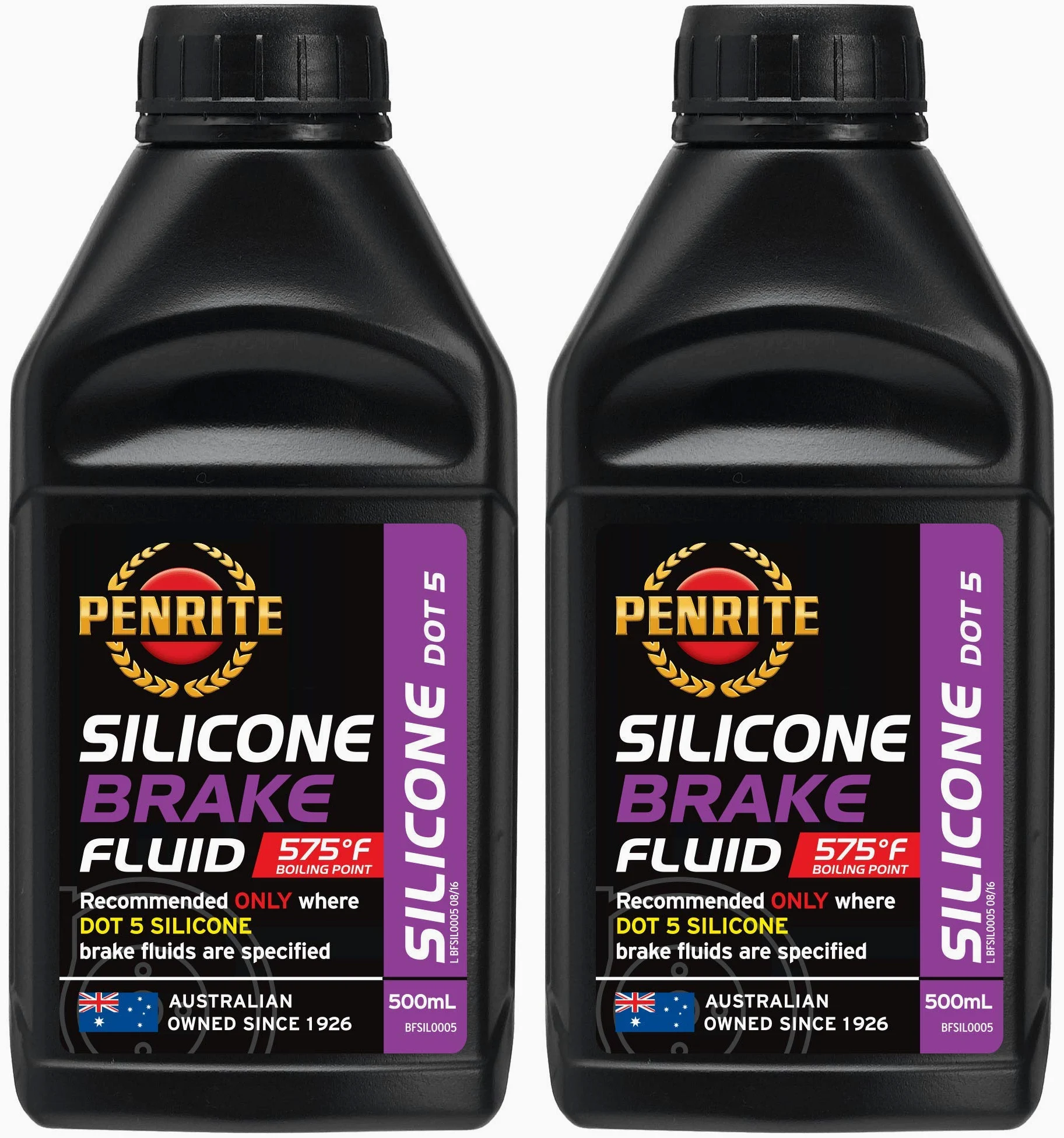 Penrite Aceite de silicona líquido de frenos DOT 5, punto de ebullición seco 302 grados, 1 litro