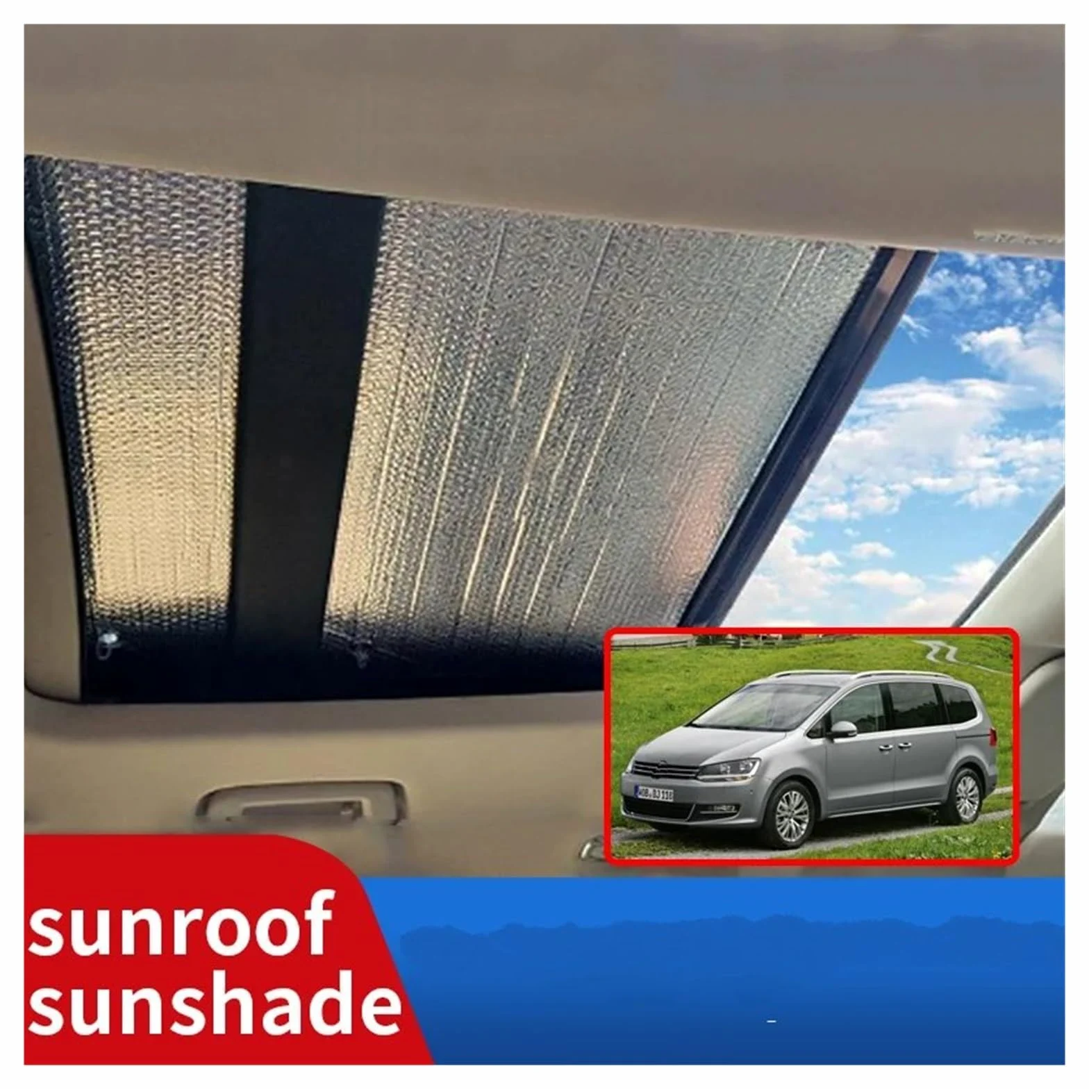 Parasol Cristal Delantero Parasol para Coche Cubierta Solar para VW para Sharan para 7N 2011 2012 2013 2014 2015 2016 2017 2018 2019 2020 2021 2022