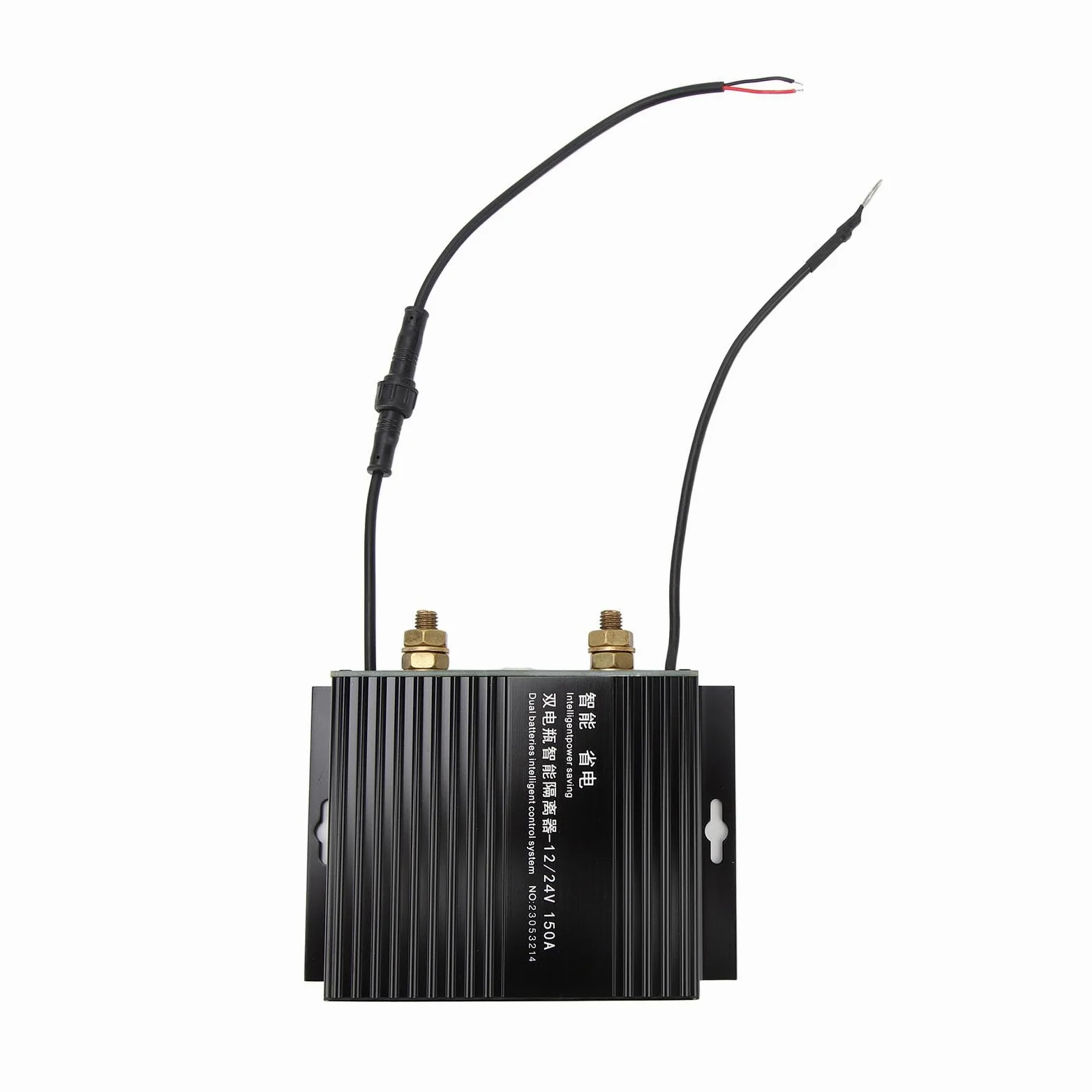 Aislador de BateríA Dual Relé Sensible Al Voltaje Relé de Detección Voltaje Controlado por 150 A 12 V 24 V Indicador LED Carga Bidireccional con Carga