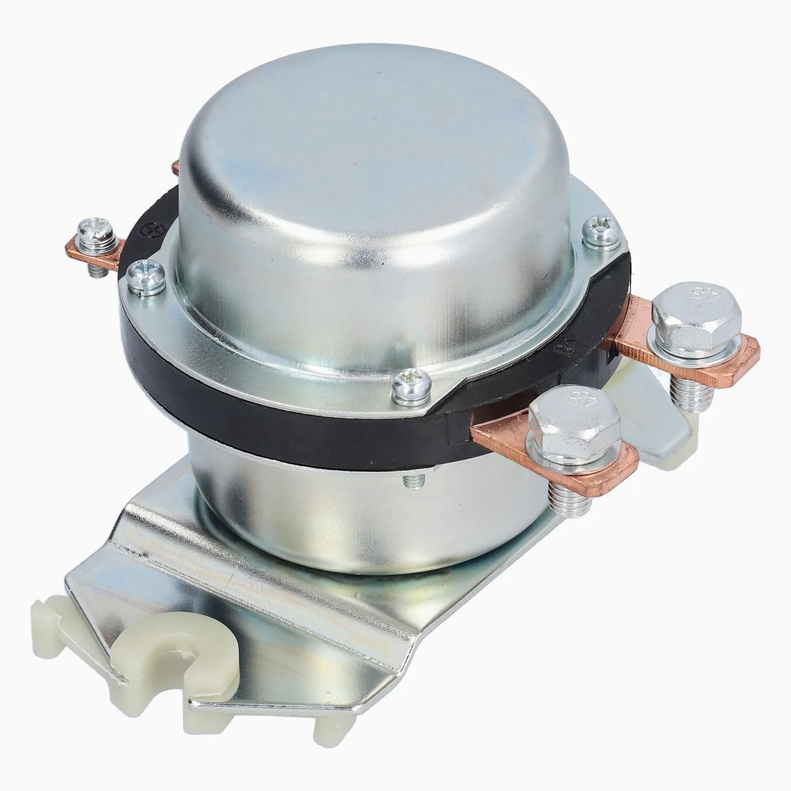 Interruptor de Desconexión de Batería de Automóvil, Interruptor de Desconexión de Batería de Control Remoto 300A para Vehículos de Construcción con Cargador Autotruck, Plateado,