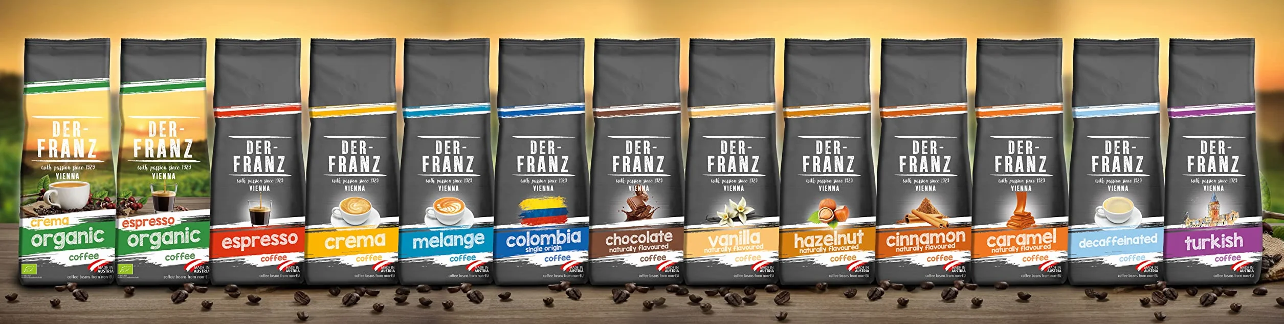Der-Franz Crema Café granos enteros 3 x 500 g