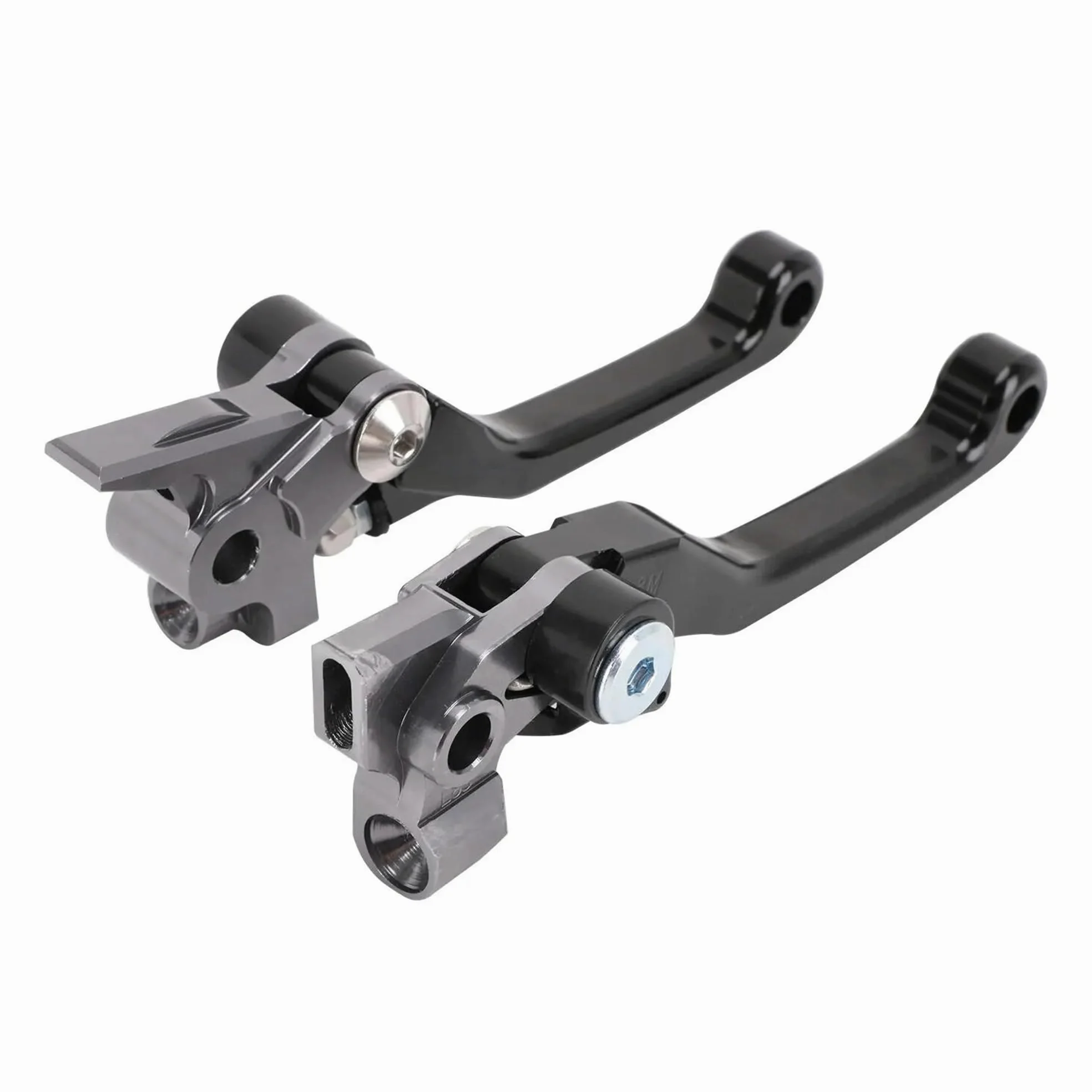 Juego de palancas de embrague y freno delantero plegable compatible con KTM Husqvarna 350 450 SX SXR SXF XCF XCFW XCW EXC 125 150 200 250 300 350 500 SX XC EXC XCW SXF XCF EXC (seis días)