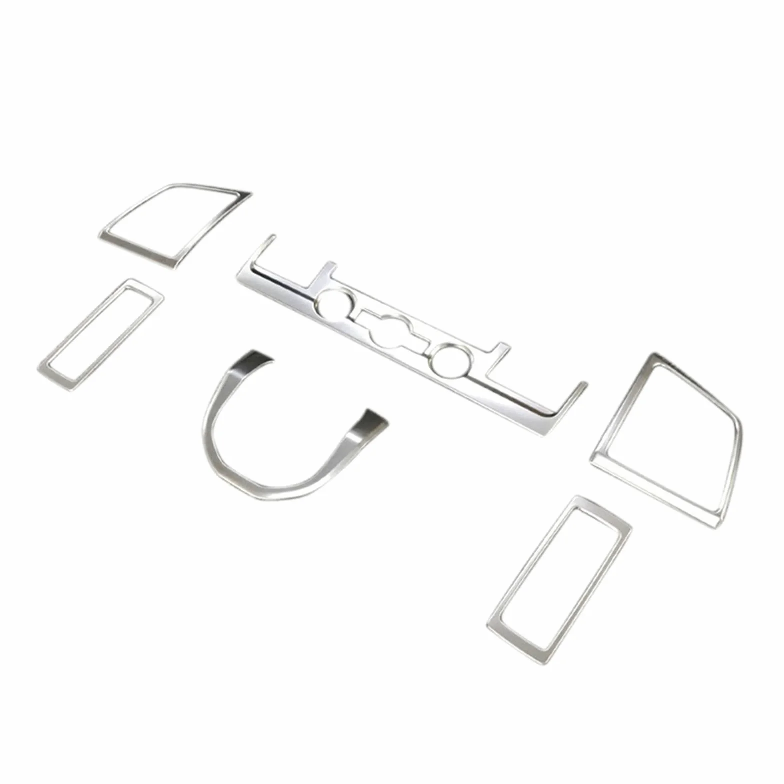 MENGKE Ajuste for Volkswagen Transporter (T6) Caravelle 2017 2018 2019 Set de bobholte de Acero Inoxidable Conjunto de Accesorios for automóviles Interior 6pcs