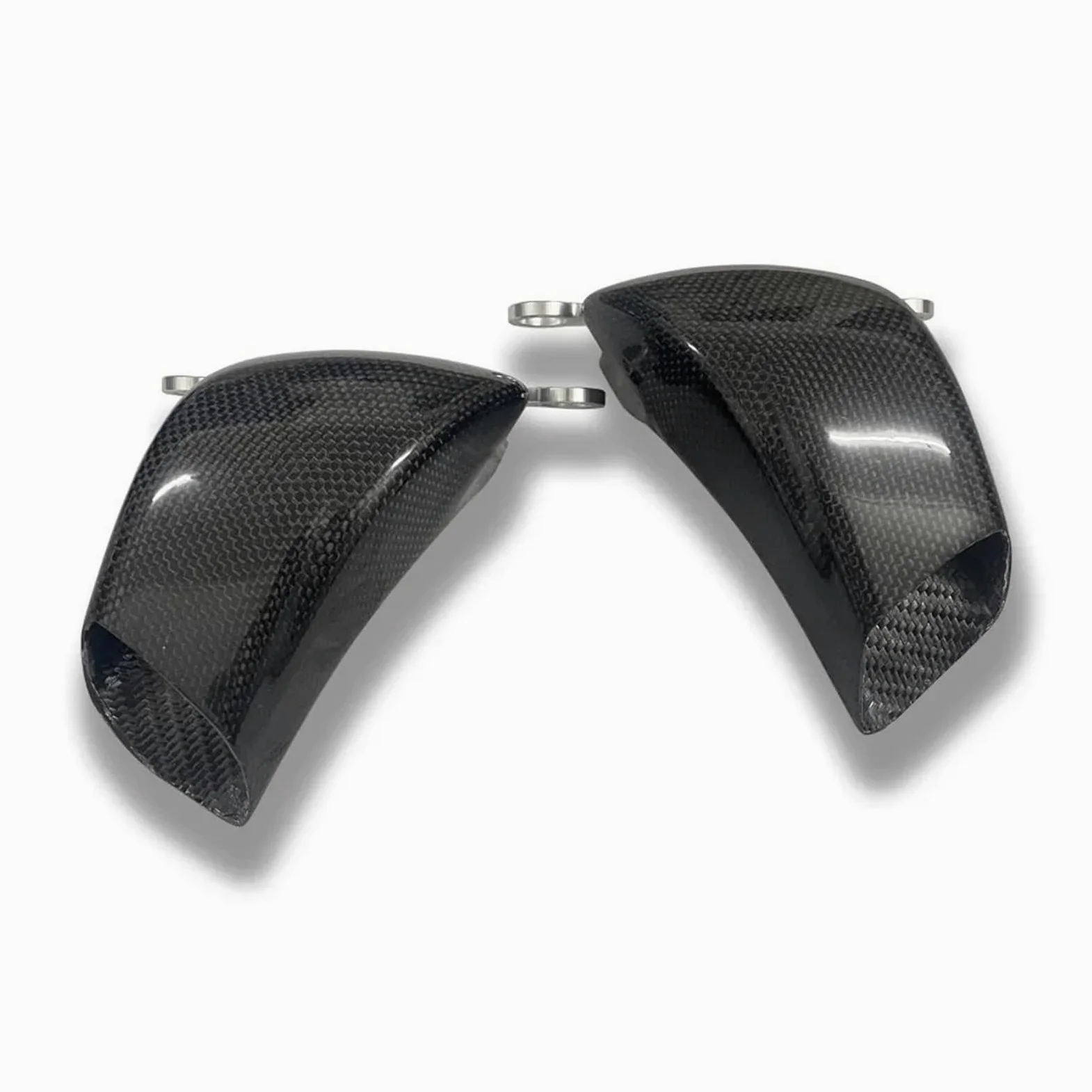Conductos de refrigeración de aire de pinza Cubierta del radiador de la pinza del conducto de aire del freno delantero de motocicleta compatible con DUCATI PANIGALE V4 V4S Streetfighter V4/V4S(Gloss)