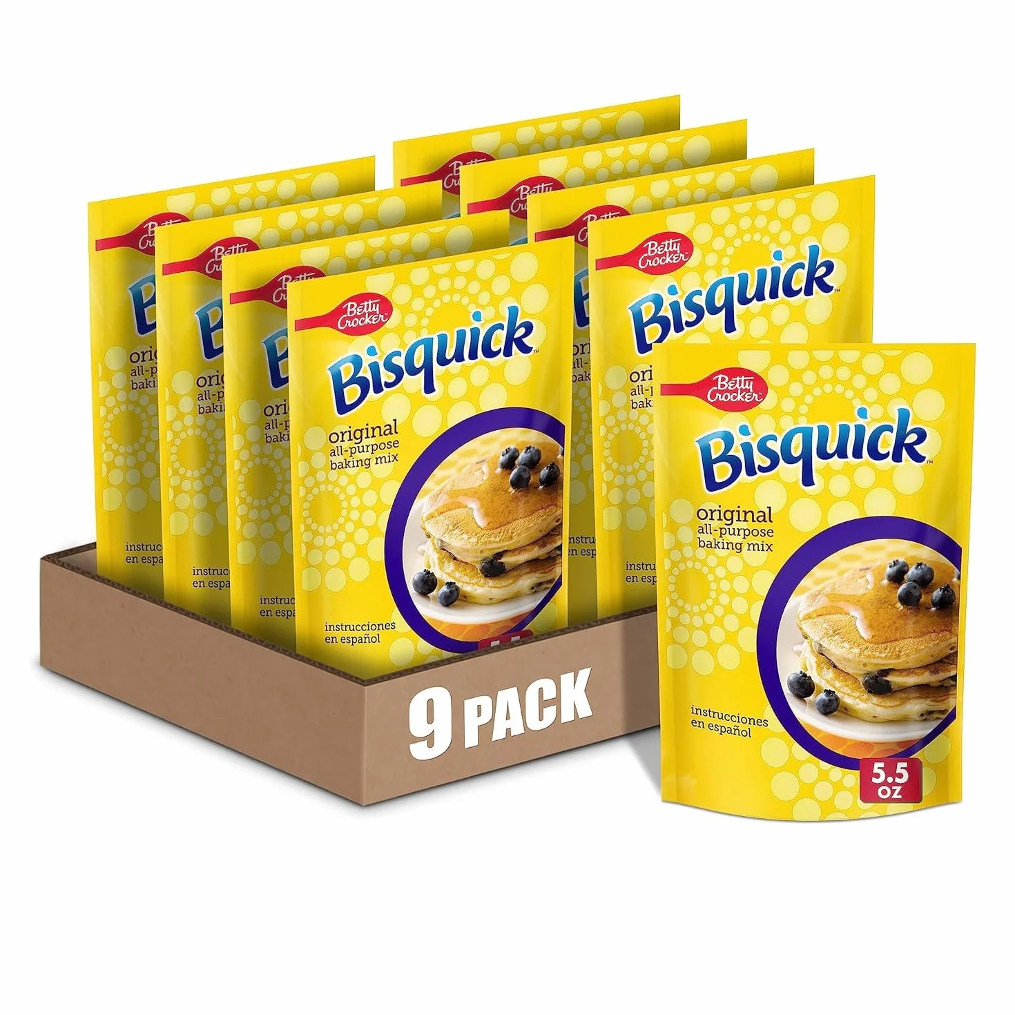 Bisquick Baking Mix Pouch 5.5 Ounce Pack of 9