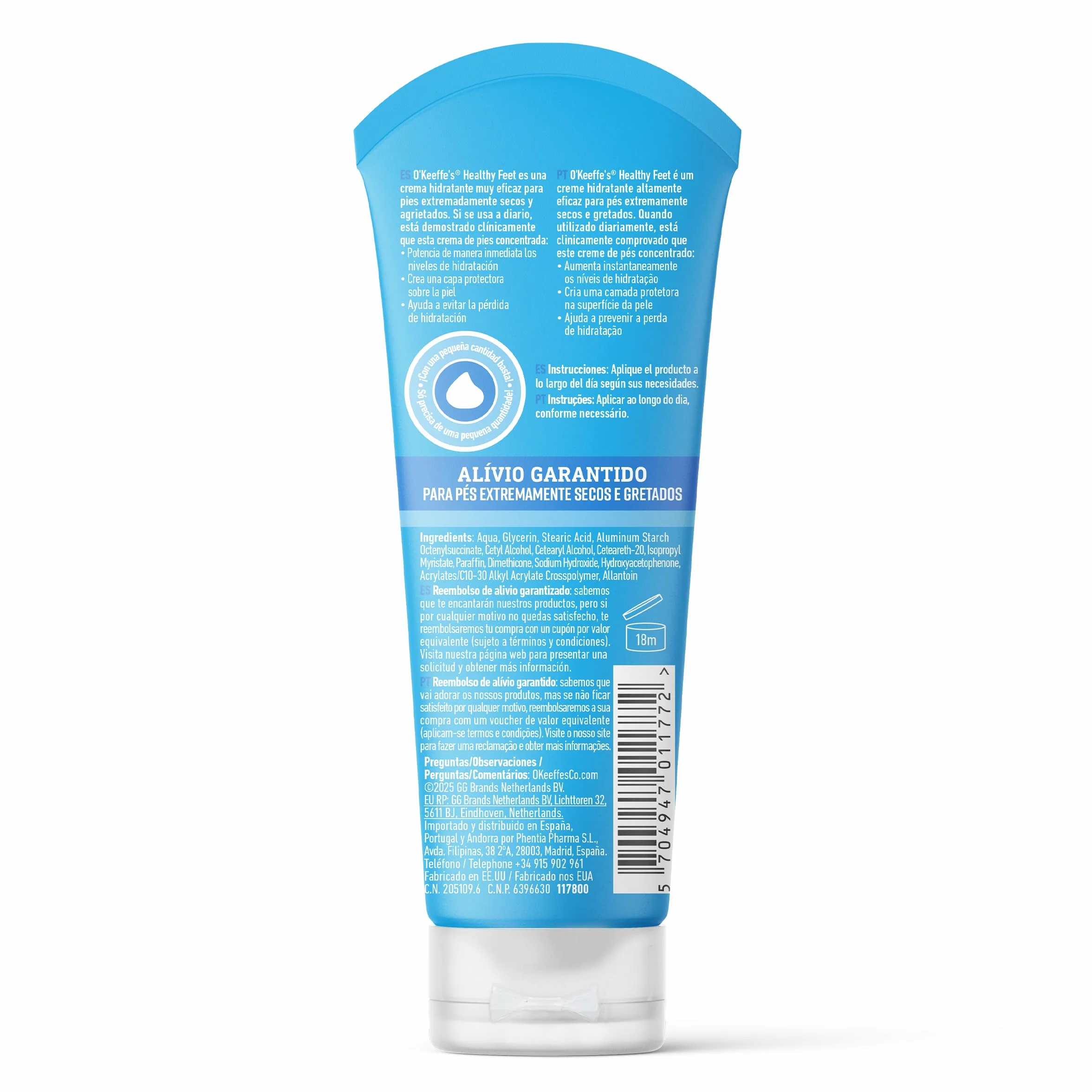 O`Keeffes Healthy Feet Crema para pies secos y agrietados 80ml
