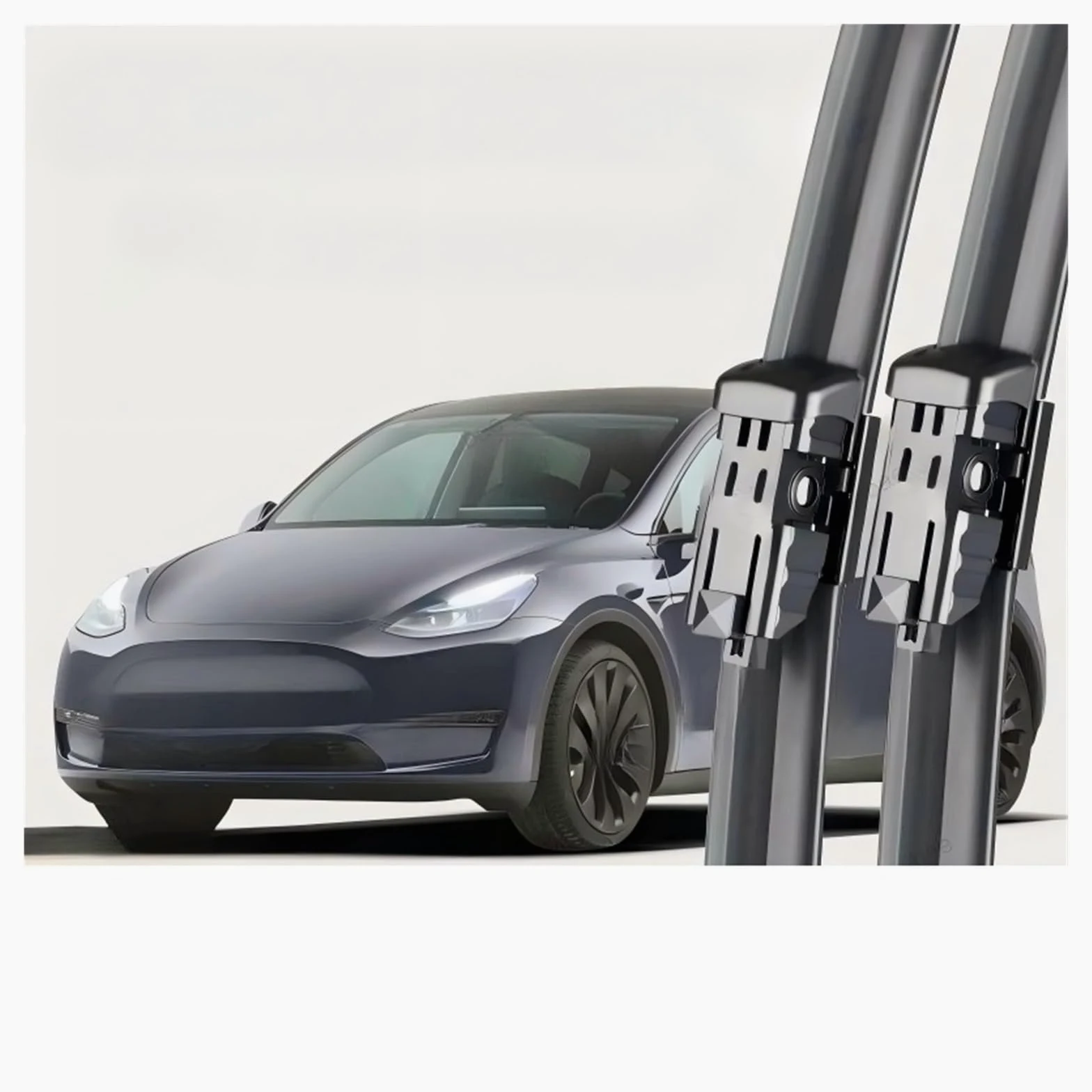 Limpiaparabrisas Escobillas limpiaparabrisas para todas las estaciones, repuesto silenciosos para automóviles para Tesla, modelo Y 2025
