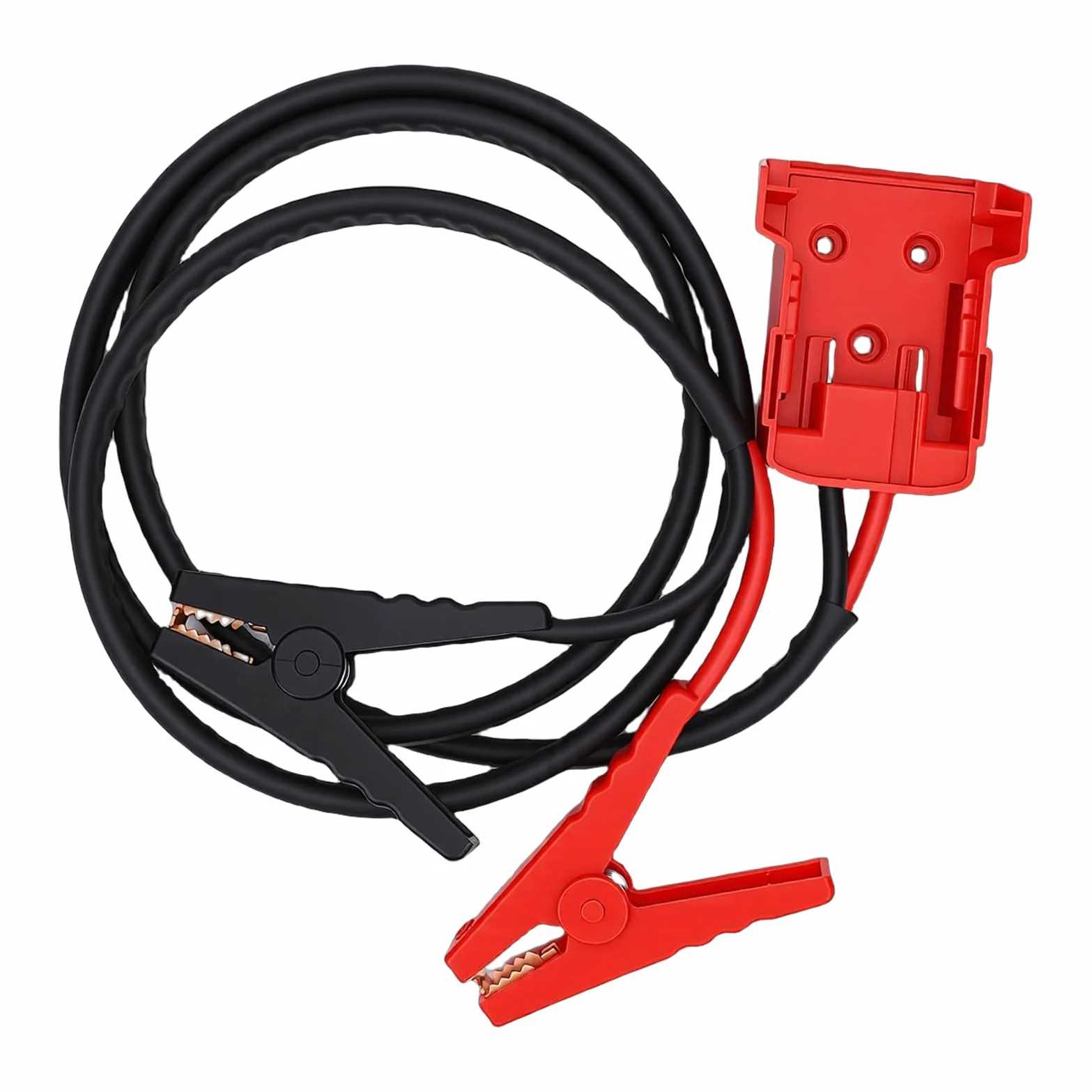 Akozon Cable de Arranque de Puente, Cable de Refuerzo Resistente de 8 AWG con Abrazaderas de Alta Resistencia y Resistencia Al Calor de 392 F para Baterías M18 de 18 V, Automóviles (5.9FT)