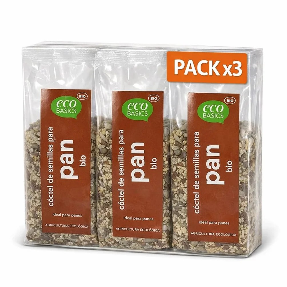 Mezcla de Semillas para Pan EcoBasics Bio 250 g Pack 3x 750 g Ecológico