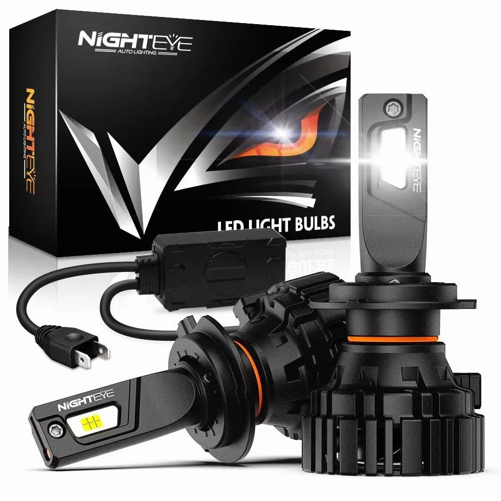YONGYAO NightEye 120W CSP Kit Bombillas Faros LED 30.000LM 6000K H1/H4/H7/H11/9005 IP68 Refrigeración- H4