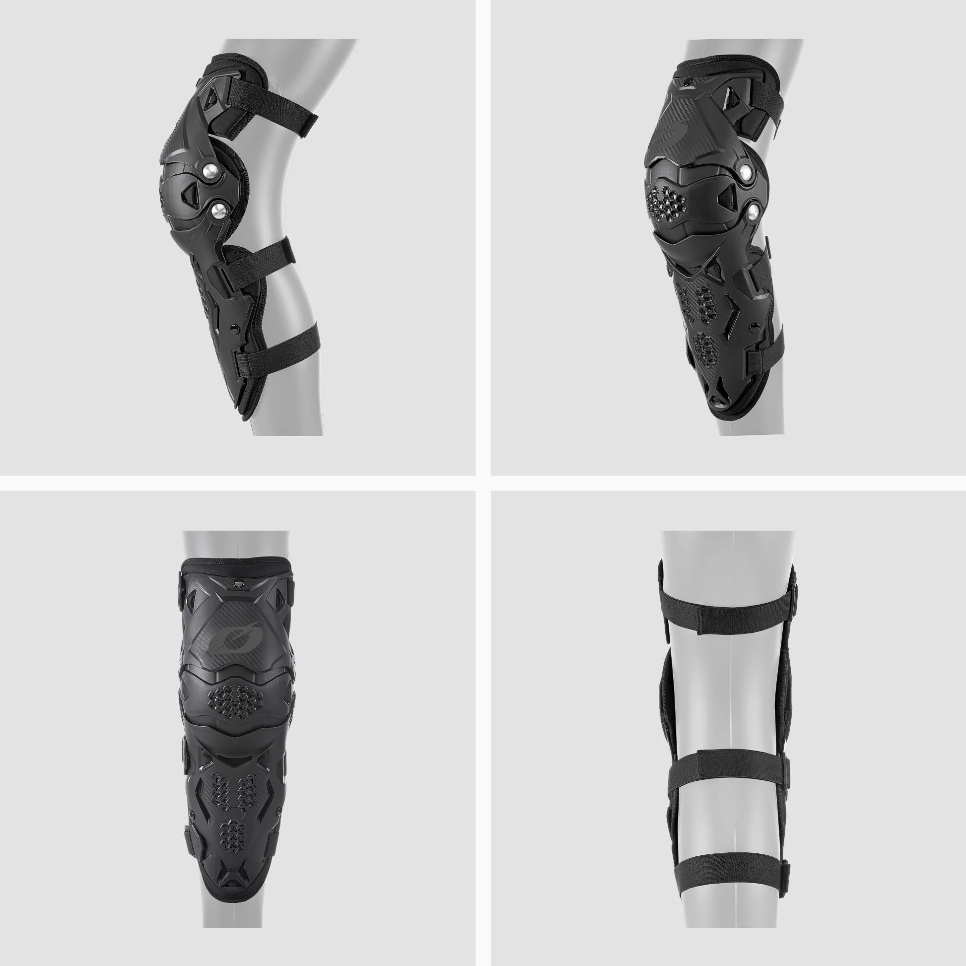 O'NEAL | Pantalones de Motocross Enduro | Múltiples ventilaciones, con acolchado de espuma EVA, acolchado extraíble | Protector de rodilla PRO IV | Adulto | Negro | Talla única