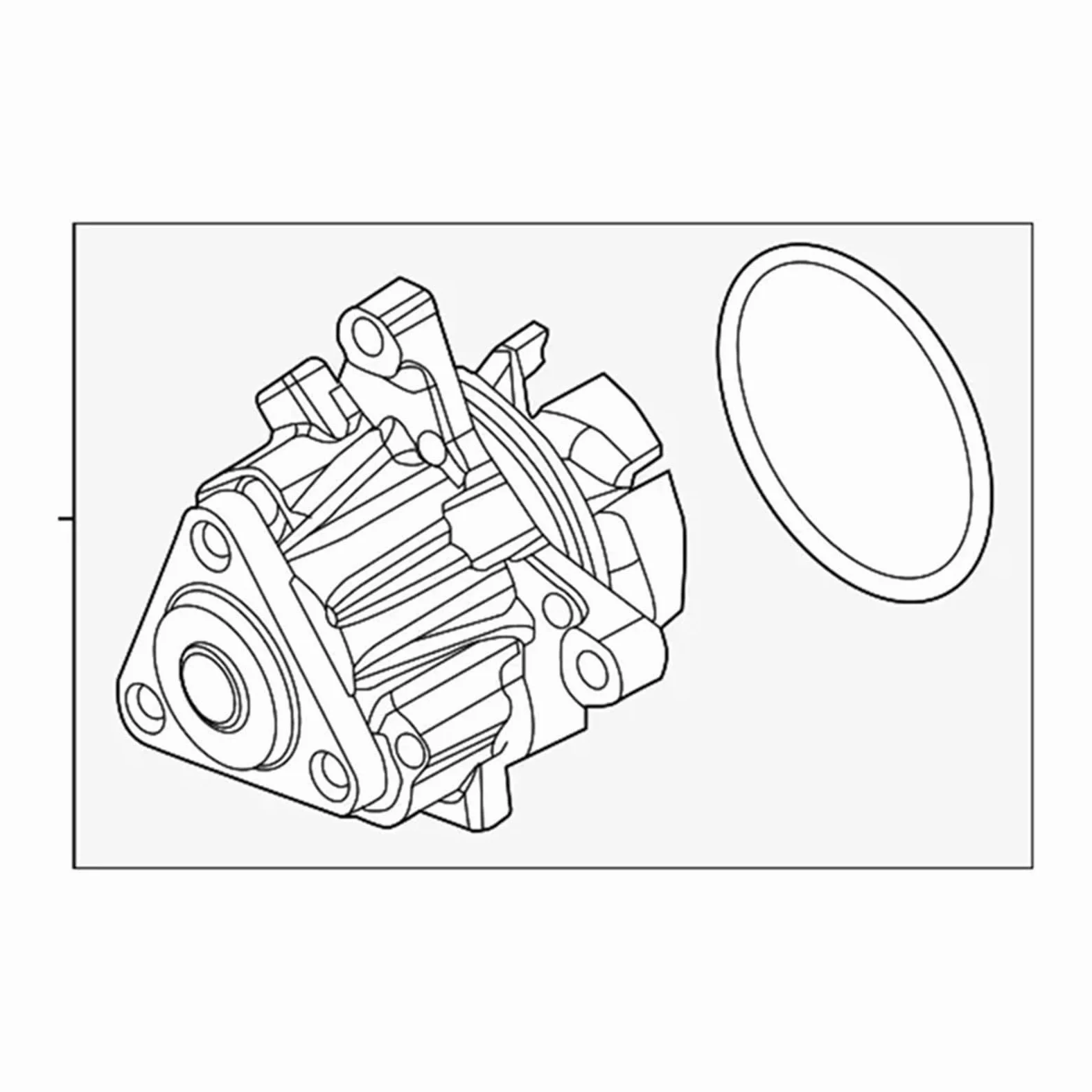 Bomba De Agua Del Motor EJ7Z8501H/D/G PW-561 Bomba de agua refrigeración del motor EJ7Z-8501-H Para Ford Mustang componente