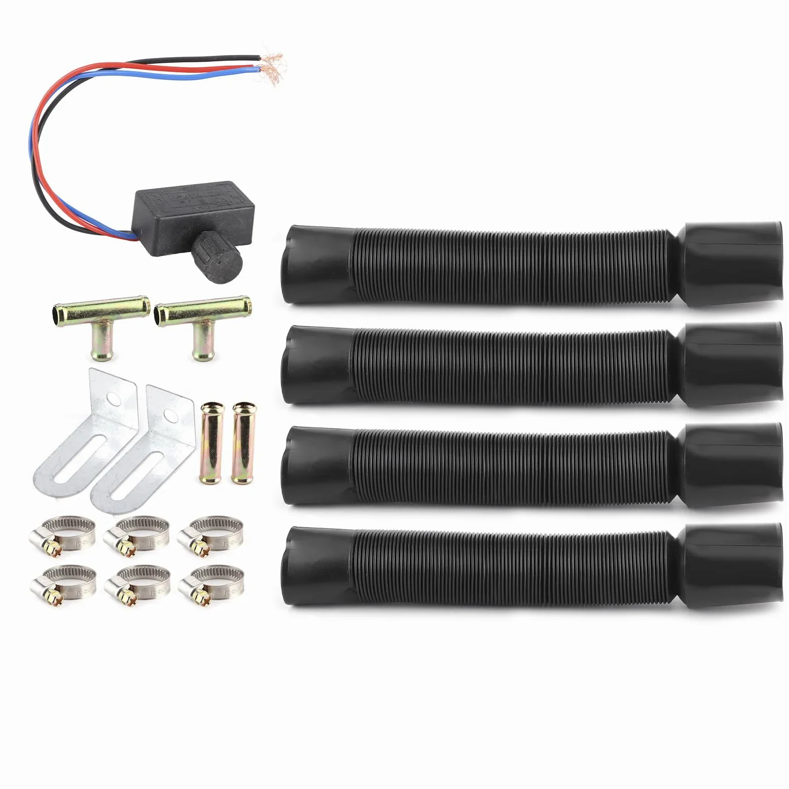 Calentador de Coche-Duokon 12V 50W Calentador de Coche 3 Orificios Calentador de Calentamiento rápido portátil de Invierno Eliminación de Escarcha Bajo Nivel de Ruido
