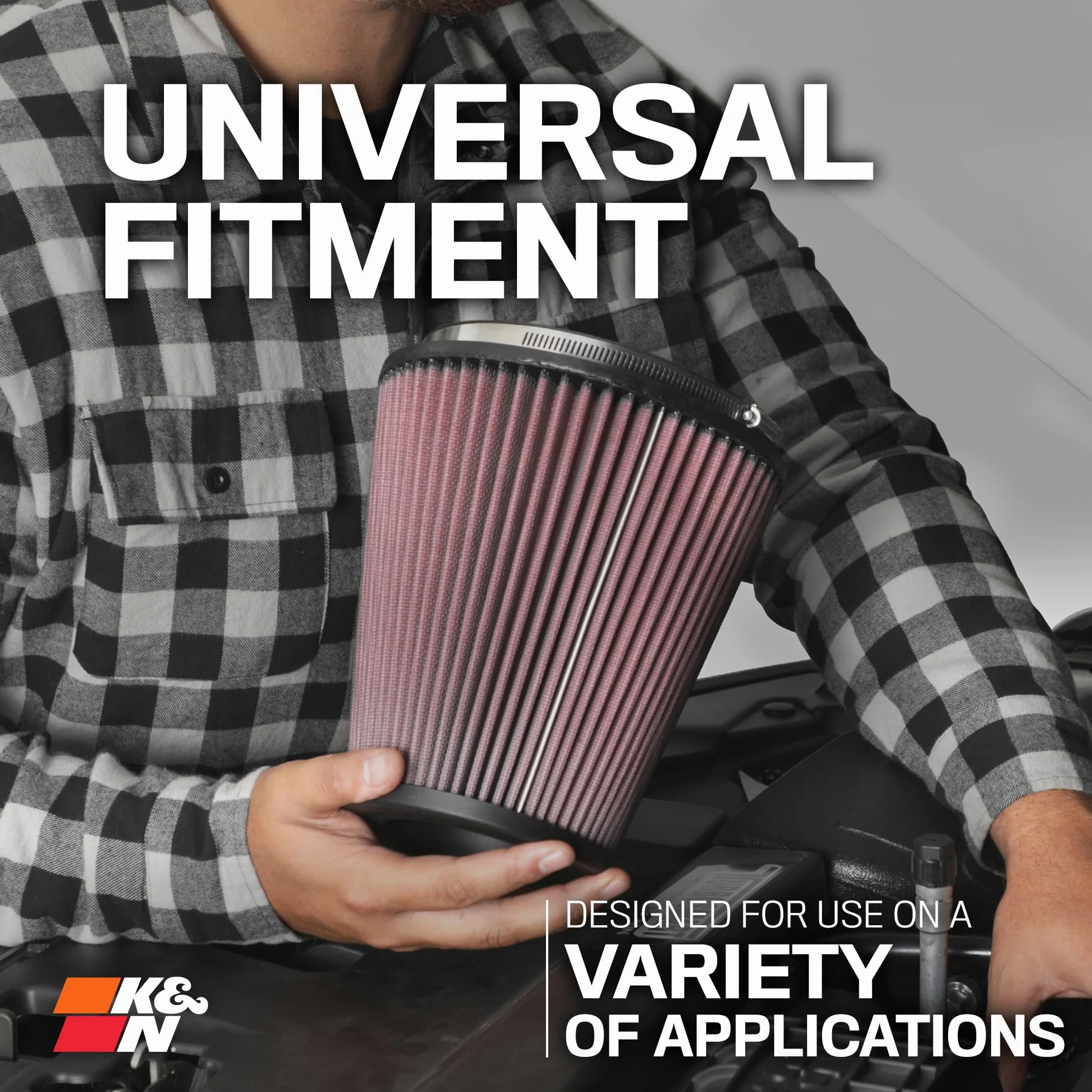 K&N FILTERS RU-2815 Filtro de aire deportivo Filtro de potencia Filtro deportivo de aire Filtro de aire de alto flujo