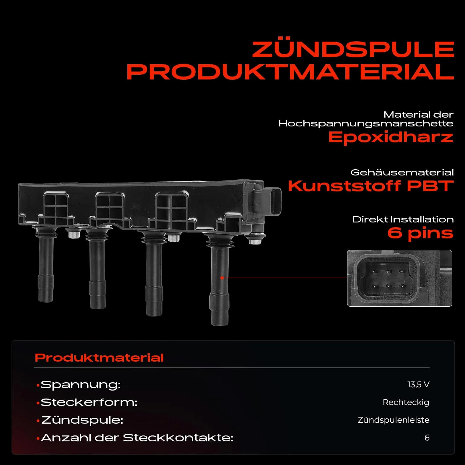Frankberg 1 bobina de encendido + 4 bujías 0242229654 | Compatible con: Tour combinado, Caravana Astra G T98, Vectra (B) CC J96, Meriva MK I X03, Corsa C X01