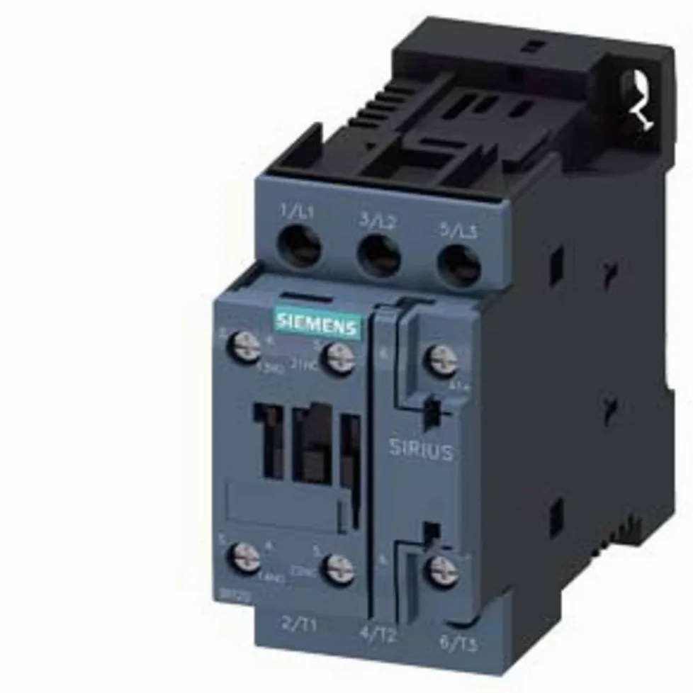Contactor de potencia, AC-3 17 A, 7,5 kW / 400 V 1 S + 1 Ö, CC 12 V, 3 pines, tamaño S0 conexión roscada