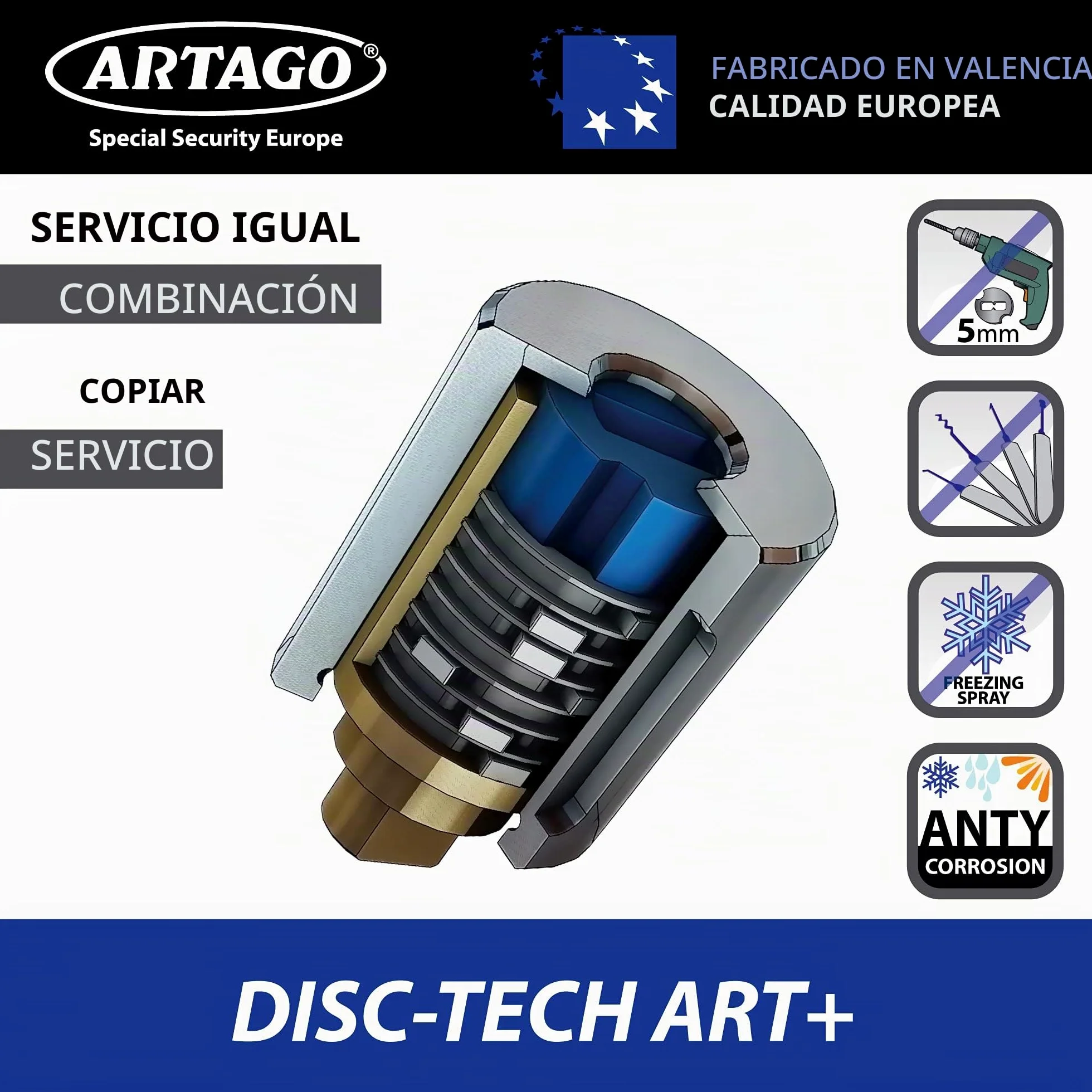 ARTAGO 18ART270 Candado Moto Alta Gama, Antirrobo U Nivel BUNKER Homologado SRA, Sold Secure Gold, ART4, Puro Acero Endurecido 18mm, Doble Cierre Blindado, Cerradura con Disco 5mm Anti-Taladro, 85x270