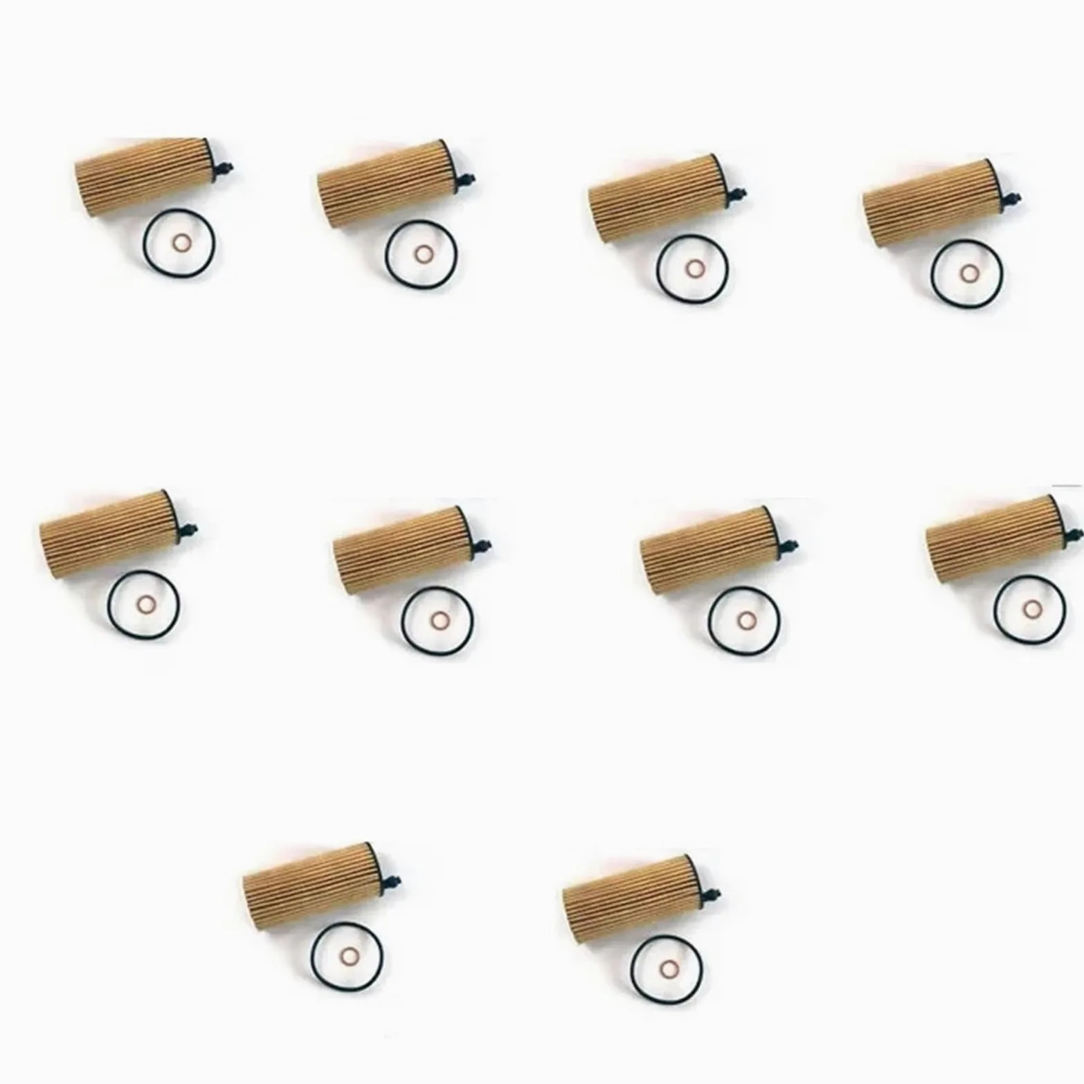 Kit De Filtro Aceite Motor Compatible Con Motores BMW X3, X4, X5, X6, XDrive, 20d, 20i, 25i Y 28i (10 Unidades) - 11428575211 Filtro de Aceite para Coche