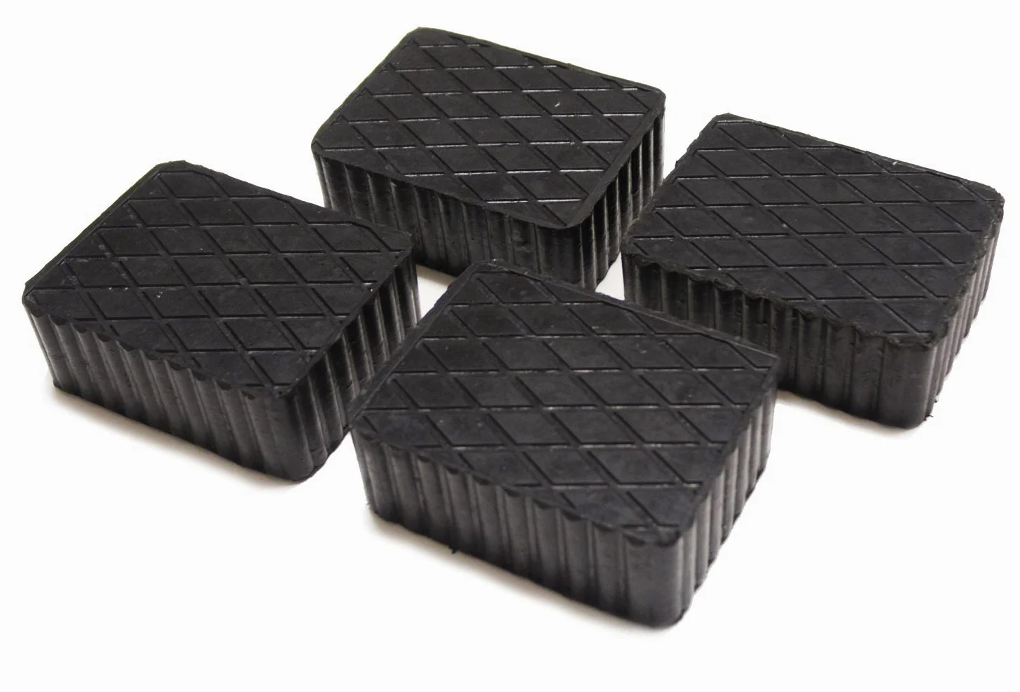 4pz Almohadillas de Goma para Elevador de Coche | Kit 160X120X70mm Universales para Puentes Ravaglioli, Corghi, OMCN, Velyen, Istobal| Laterales Ondulados Tecnología Best-Grip