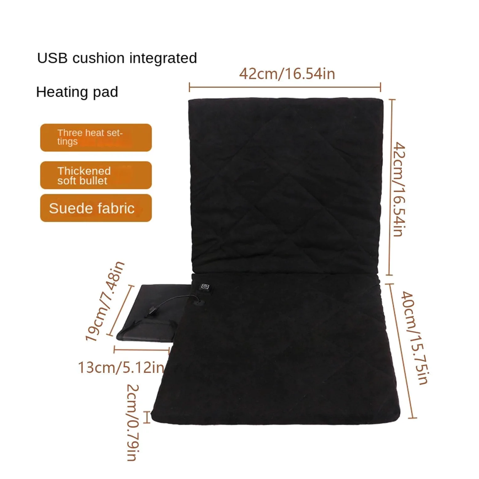 Almohadilla Térmica para Silla Calentador De Cojín Plegable Para Gradas Con | Almohadilla Para Asiento Calefactada para Hogar, Estadio, Camping, Pesca, Aire Libre, Gradas y Conc